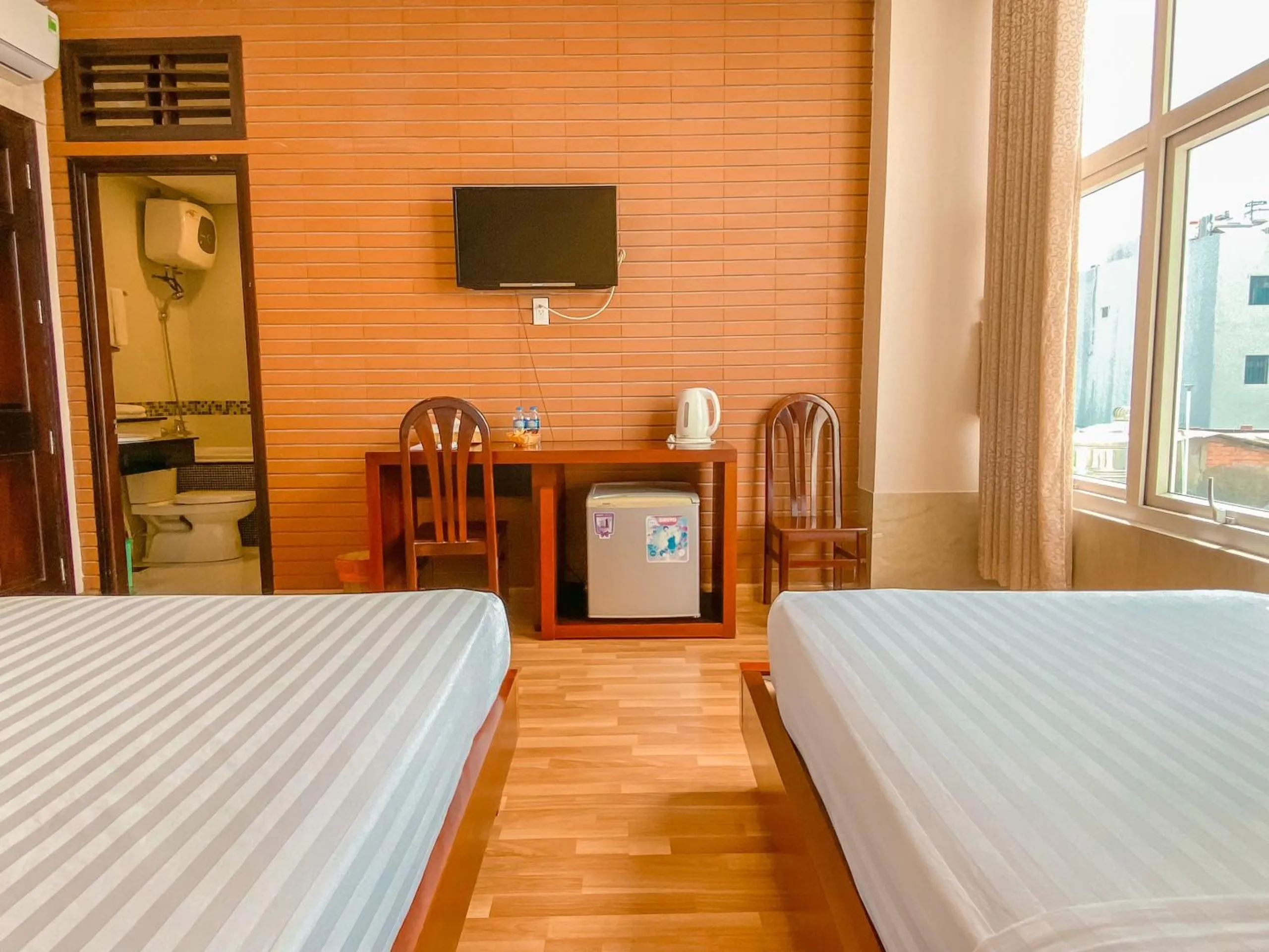 Bed in Anh Dao Mekong Hotel