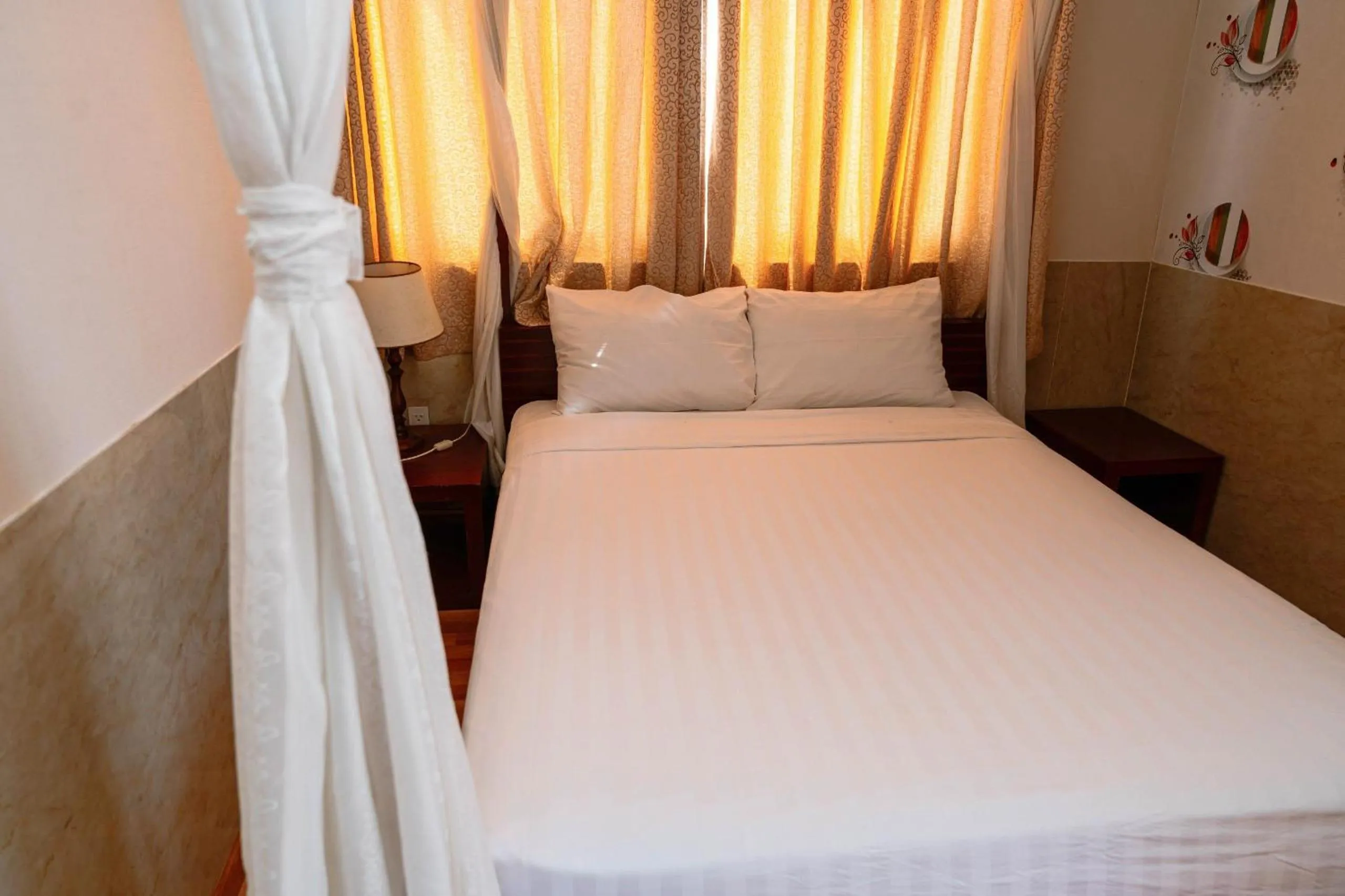 Bed in Anh Dao Mekong Hotel