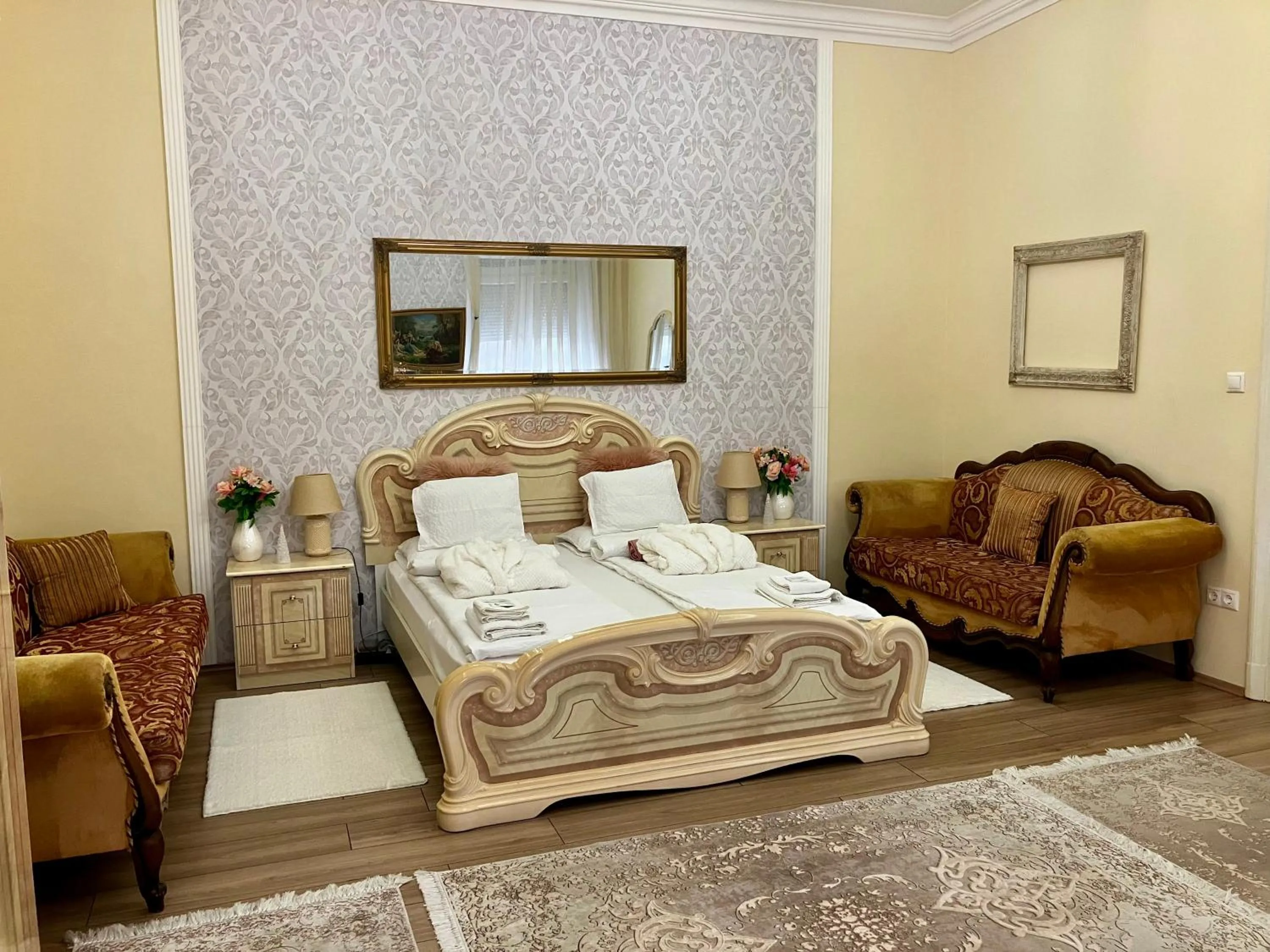Bed in Logod Panorama Apartman