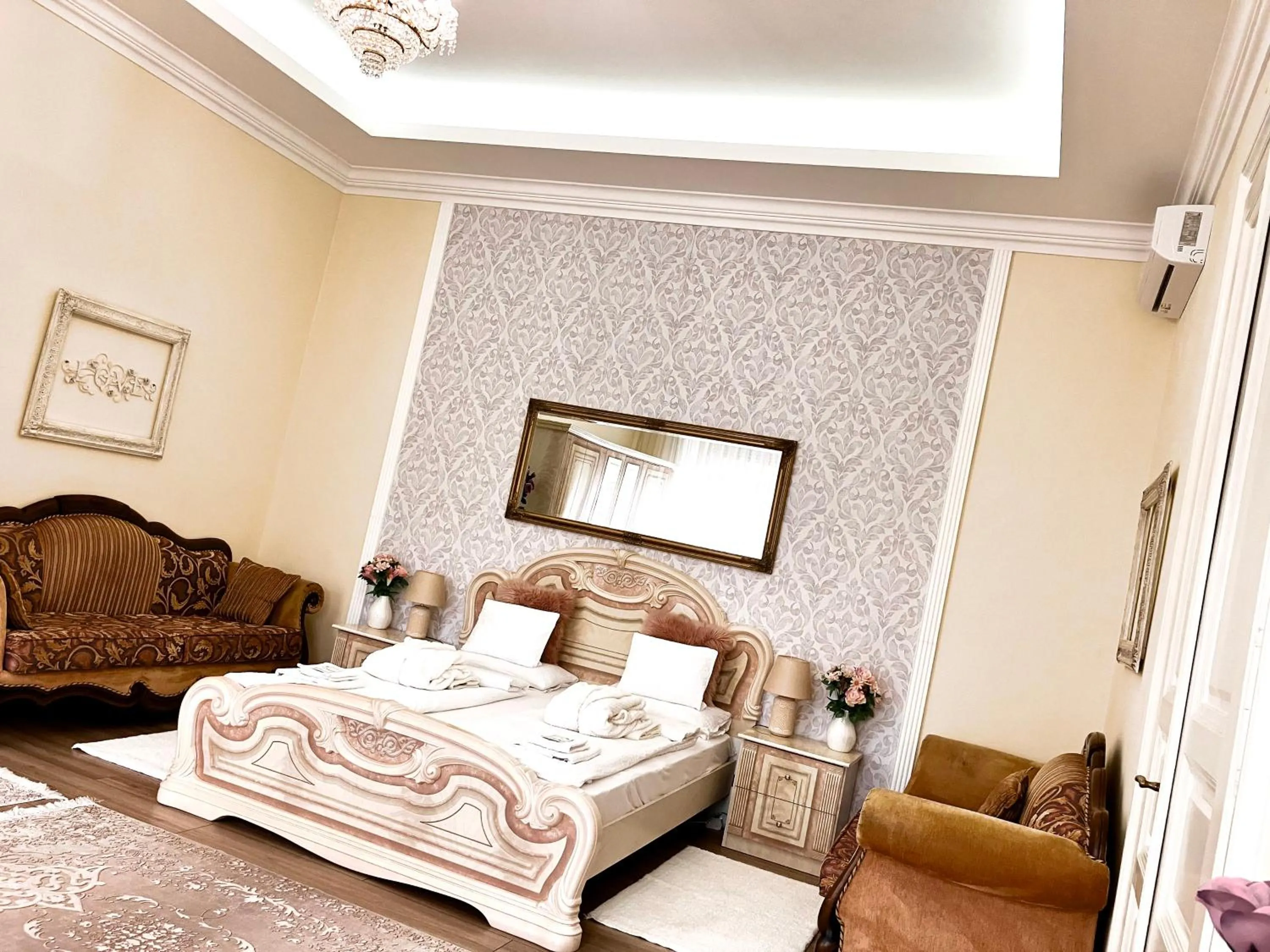 Bed in Logod Panorama Apartman