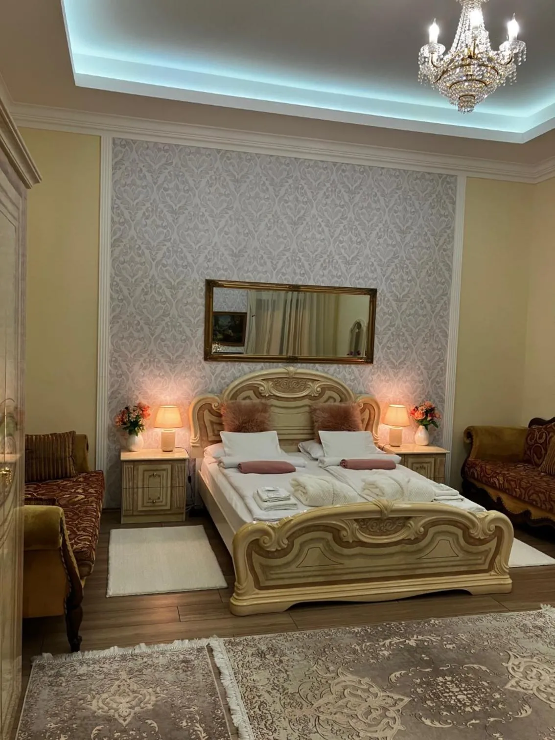 Bed in Logod Panorama Apartman