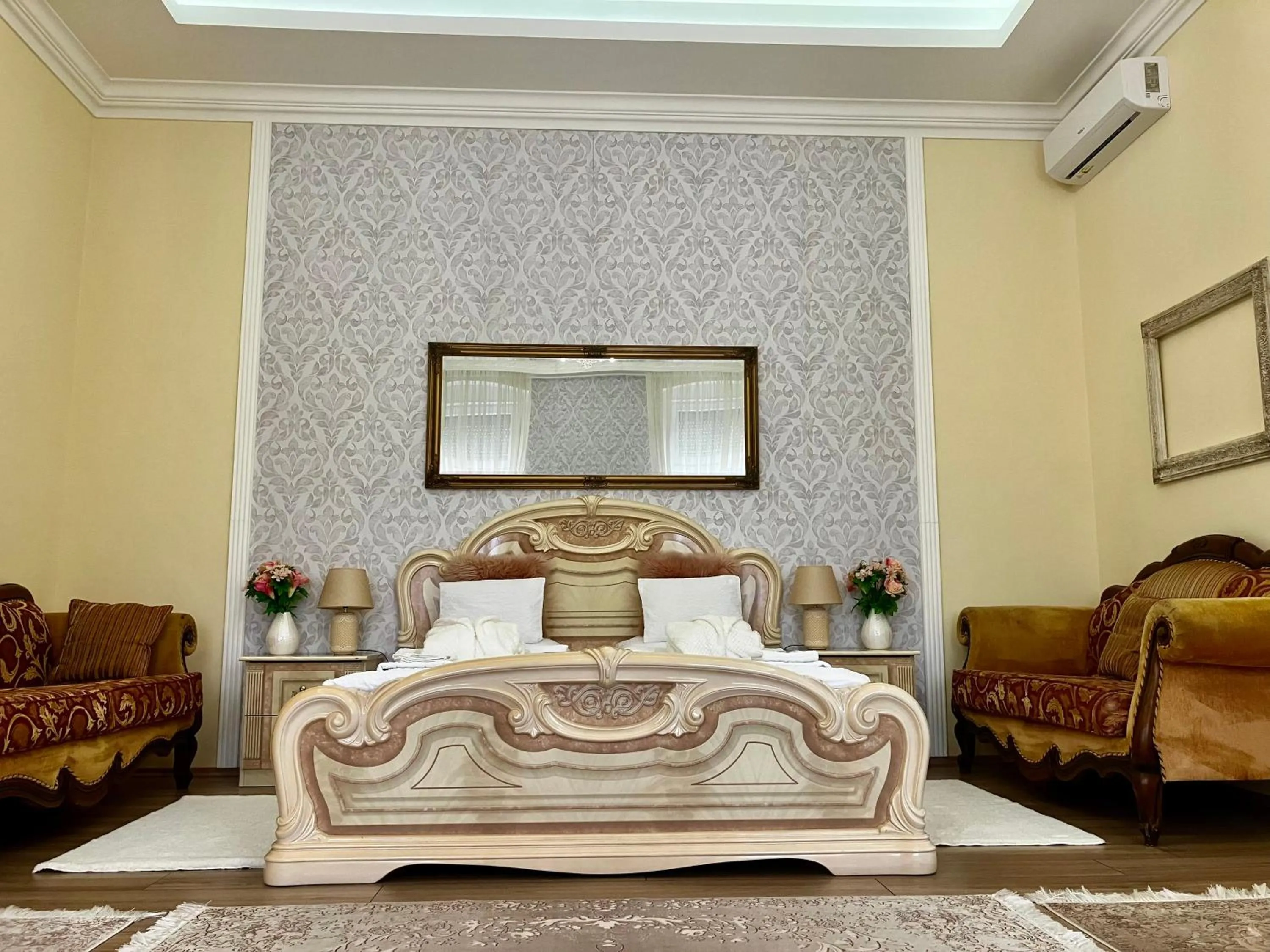 Bed in Logod Panorama Apartman