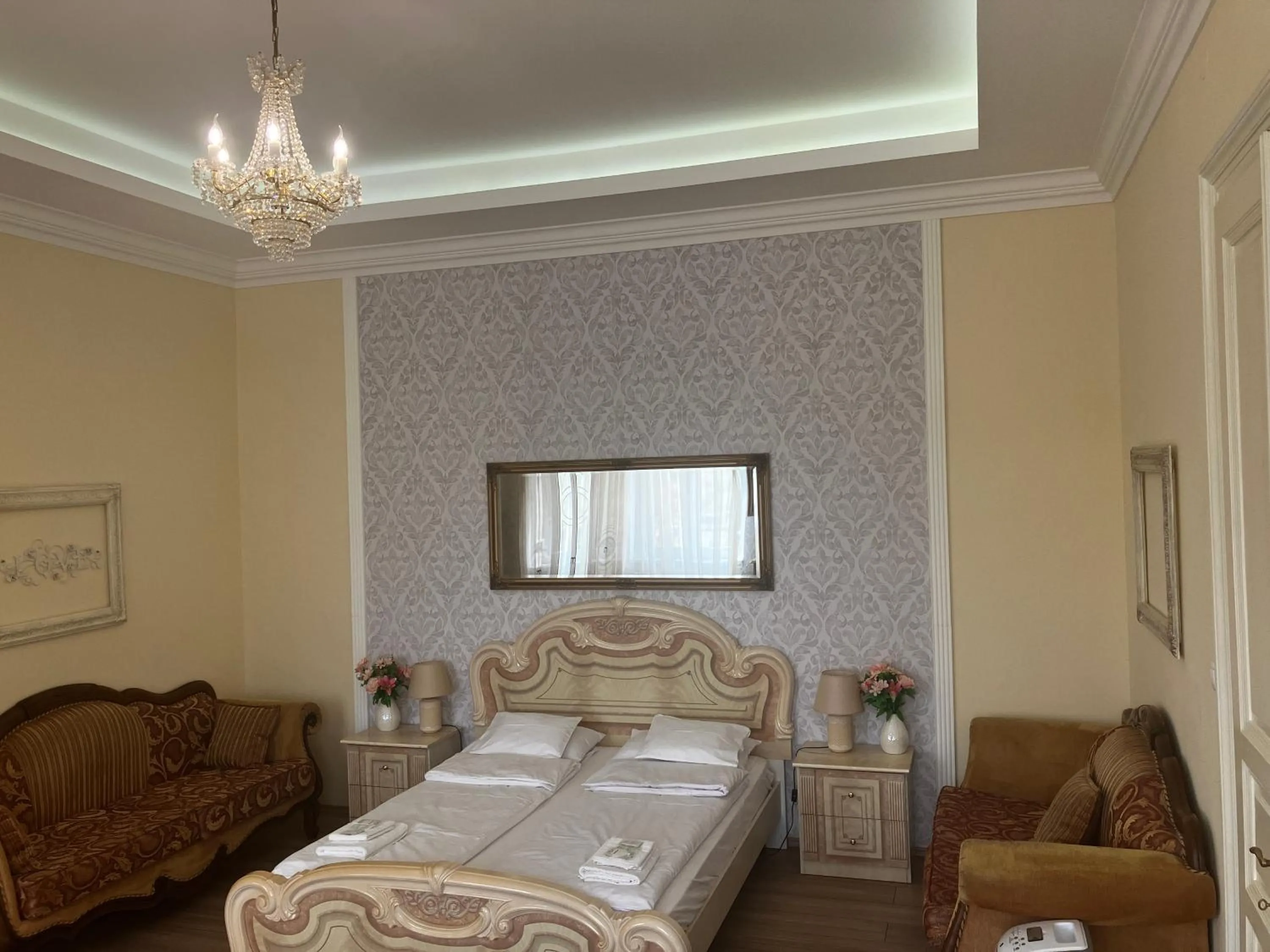 Bed in Logod Panorama Apartman