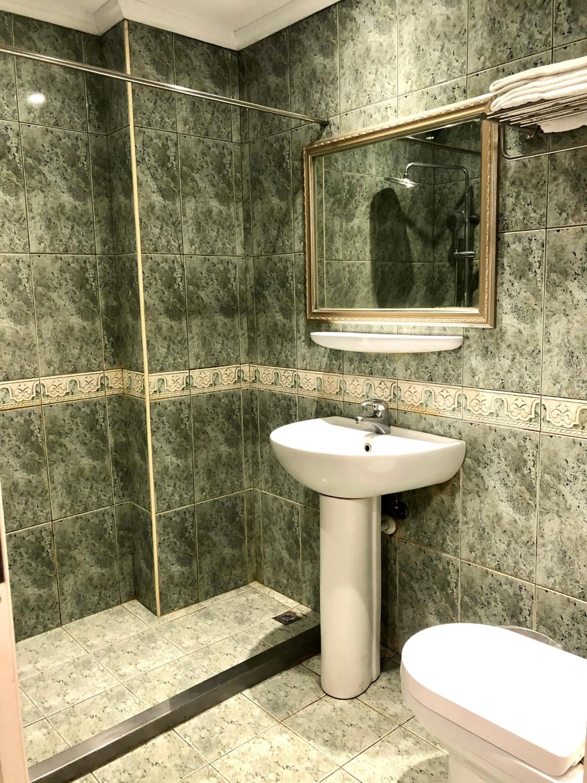 Shower in Kousin Hotel