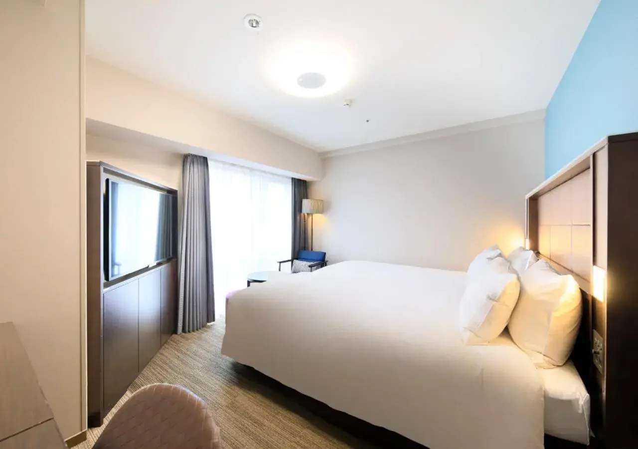 Bed in Richmond Hotel Namba Daikokucho Bed in Richmond Hotel Namba Daikokucho