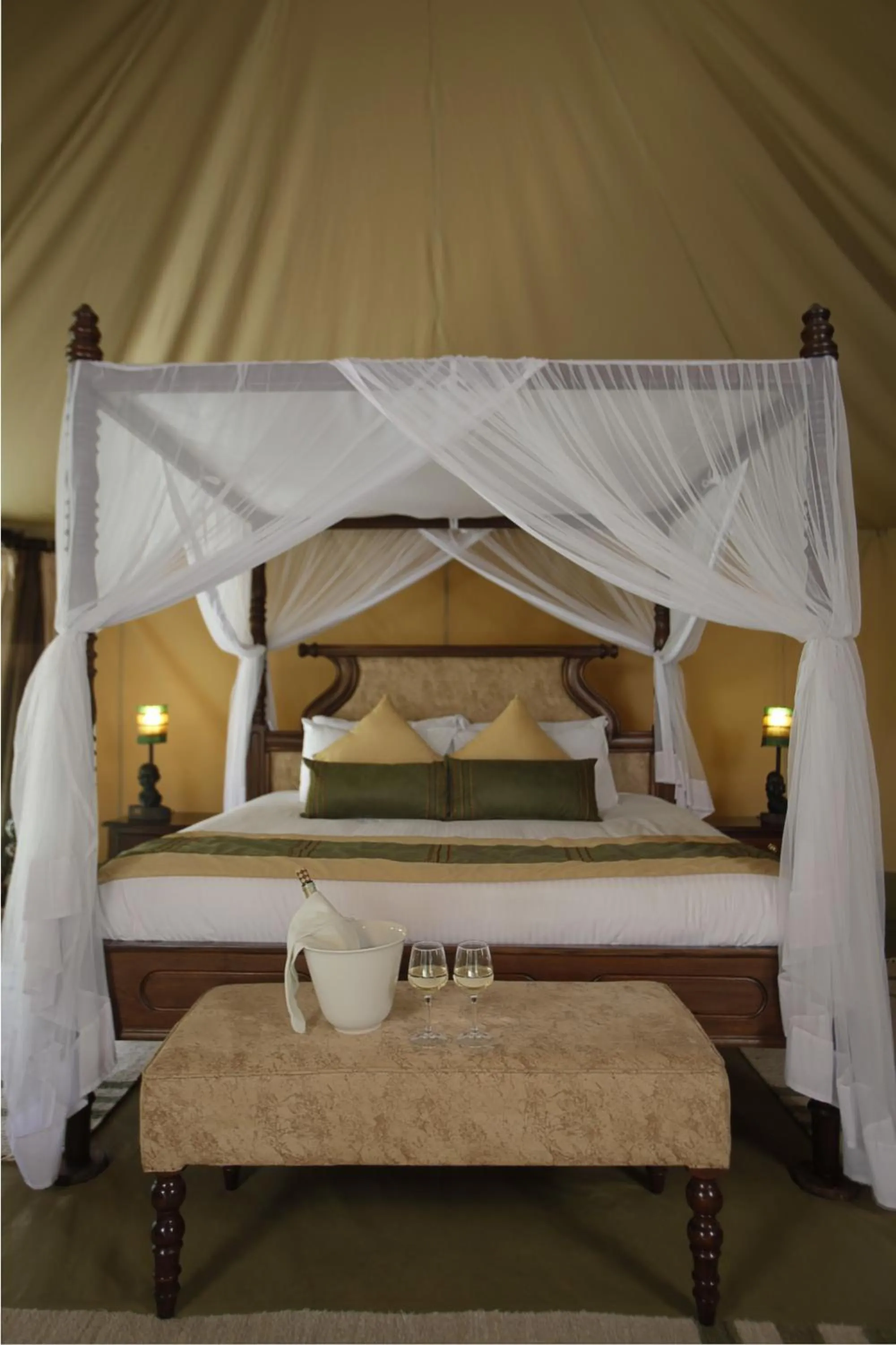 Bed in Mara Ngenche Safari Camp - Maasai Mara National Reserve