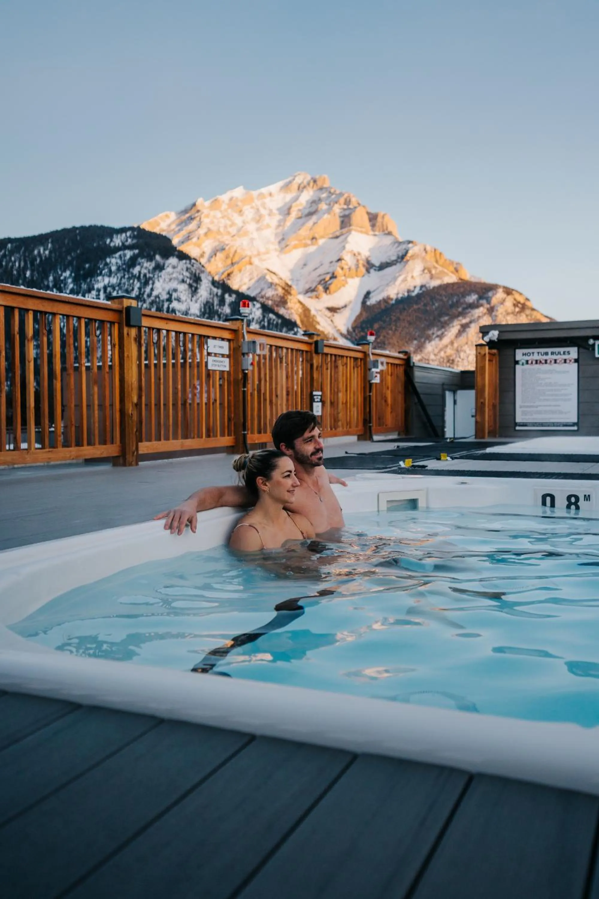 Hot Tub in Basecamp Suites Banff