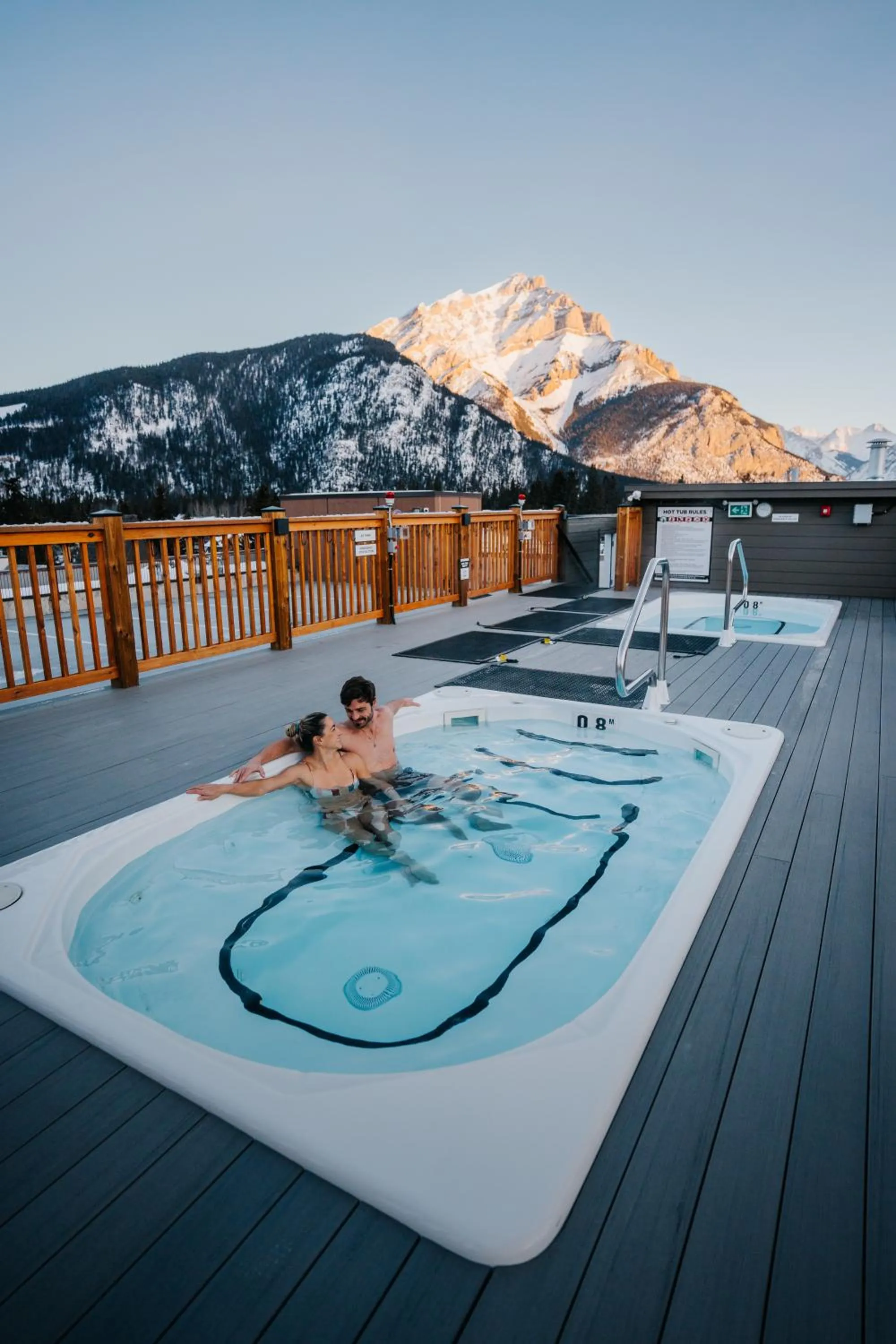 Hot Tub in Basecamp Suites Banff