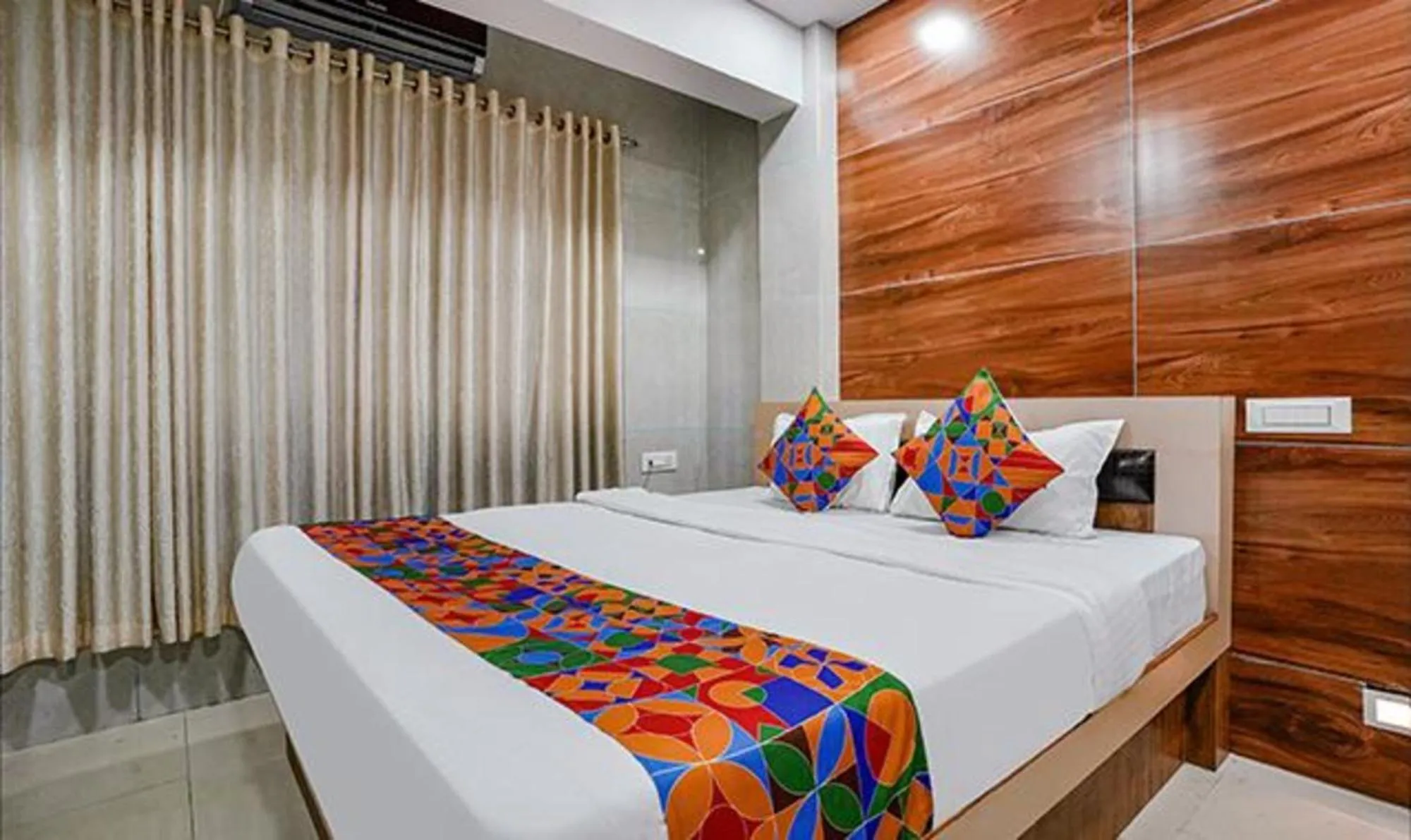 Bed in FabHotel White Gold - Nr Mahape