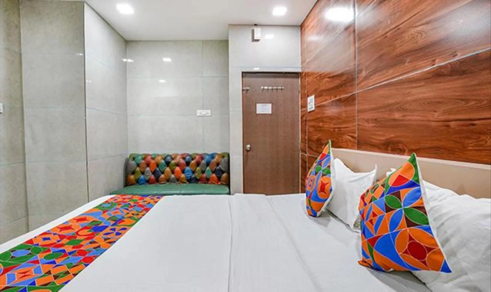 Bed in FabHotel White Gold - Nr Mahape