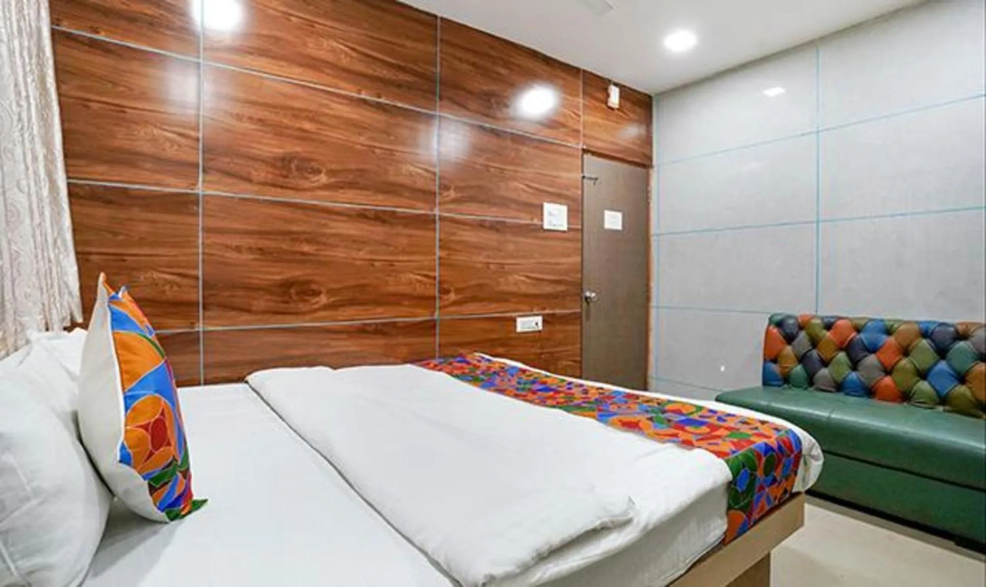 Bed in FabHotel White Gold - Nr Mahape