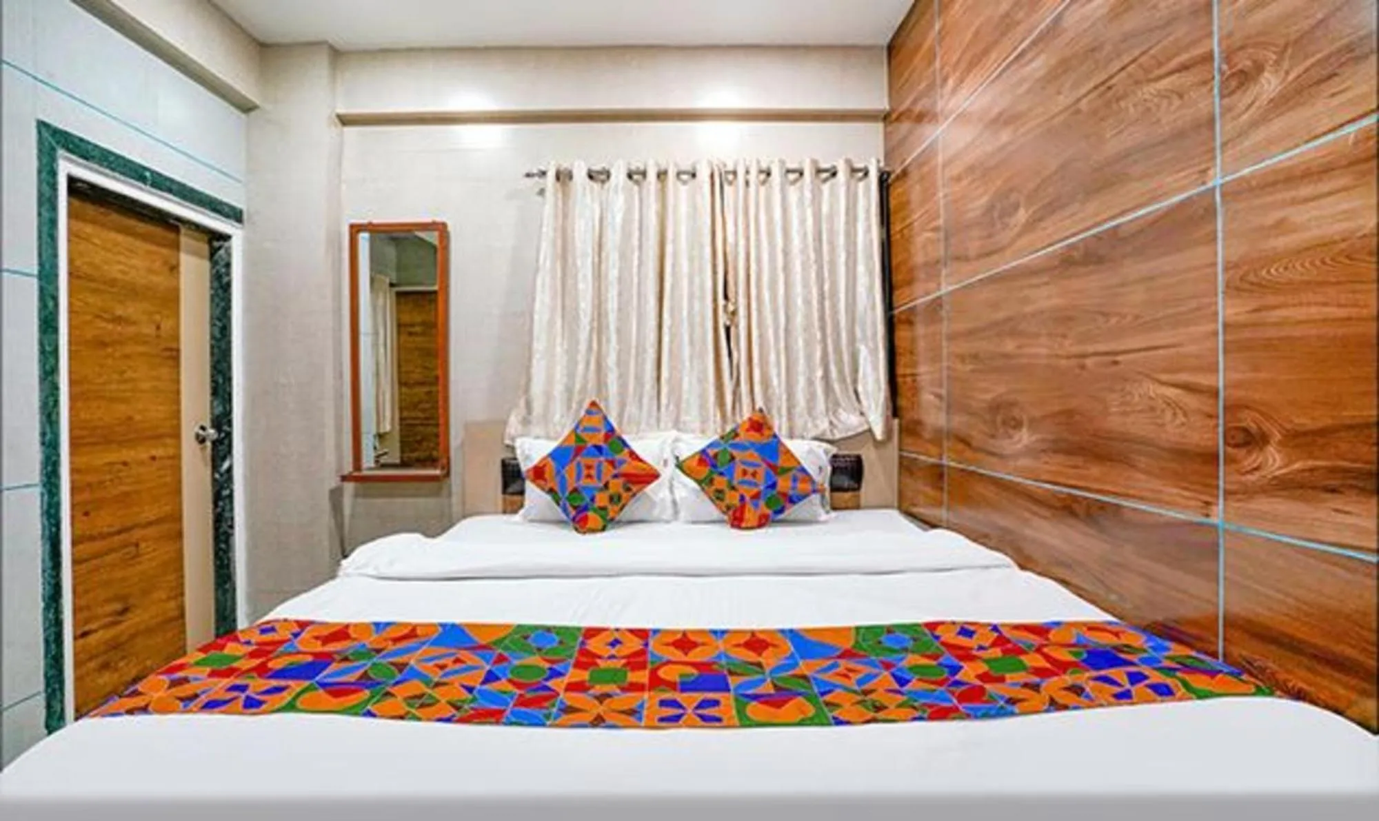 Bed in FabHotel White Gold - Nr Mahape