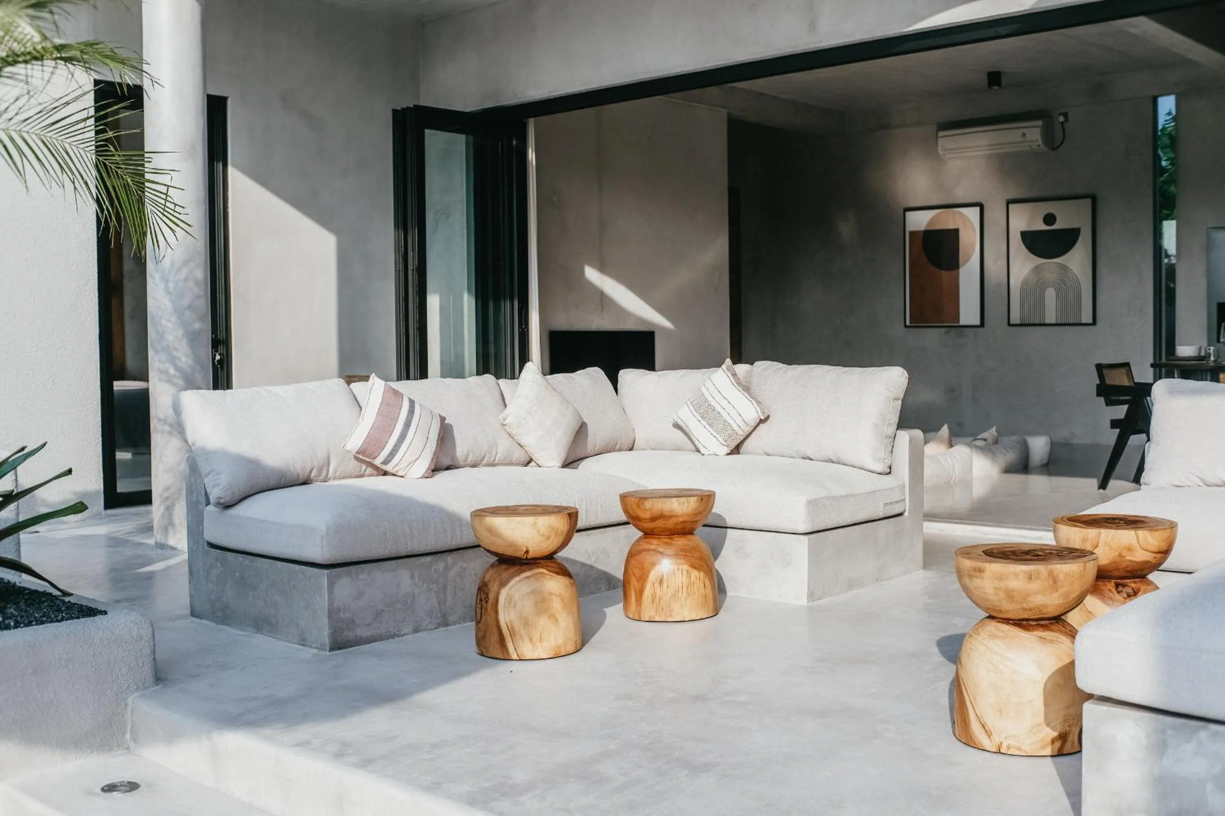 Patio in Concrete Retreat Villa