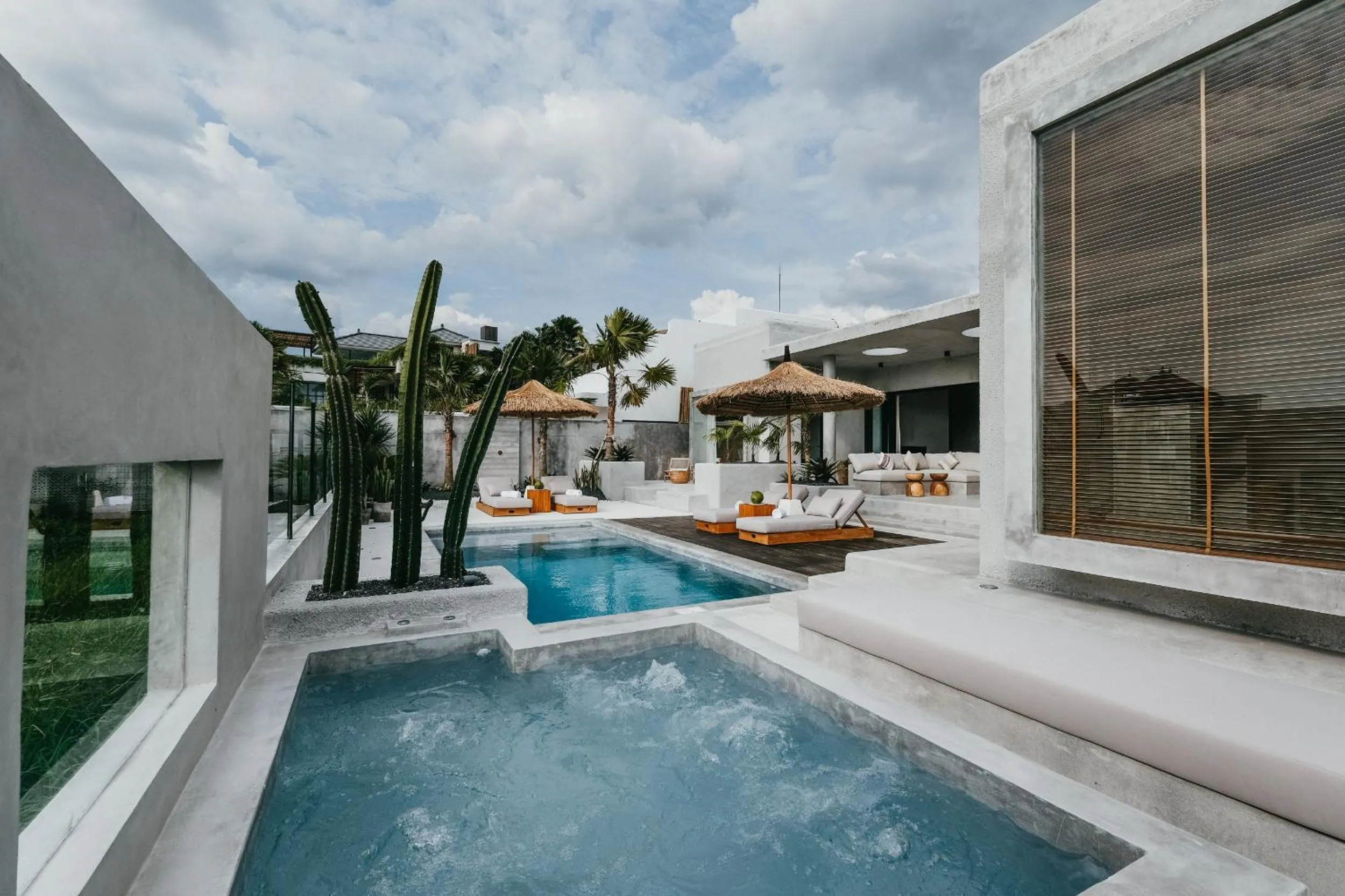 Pool view in Concrete Retreat Villa