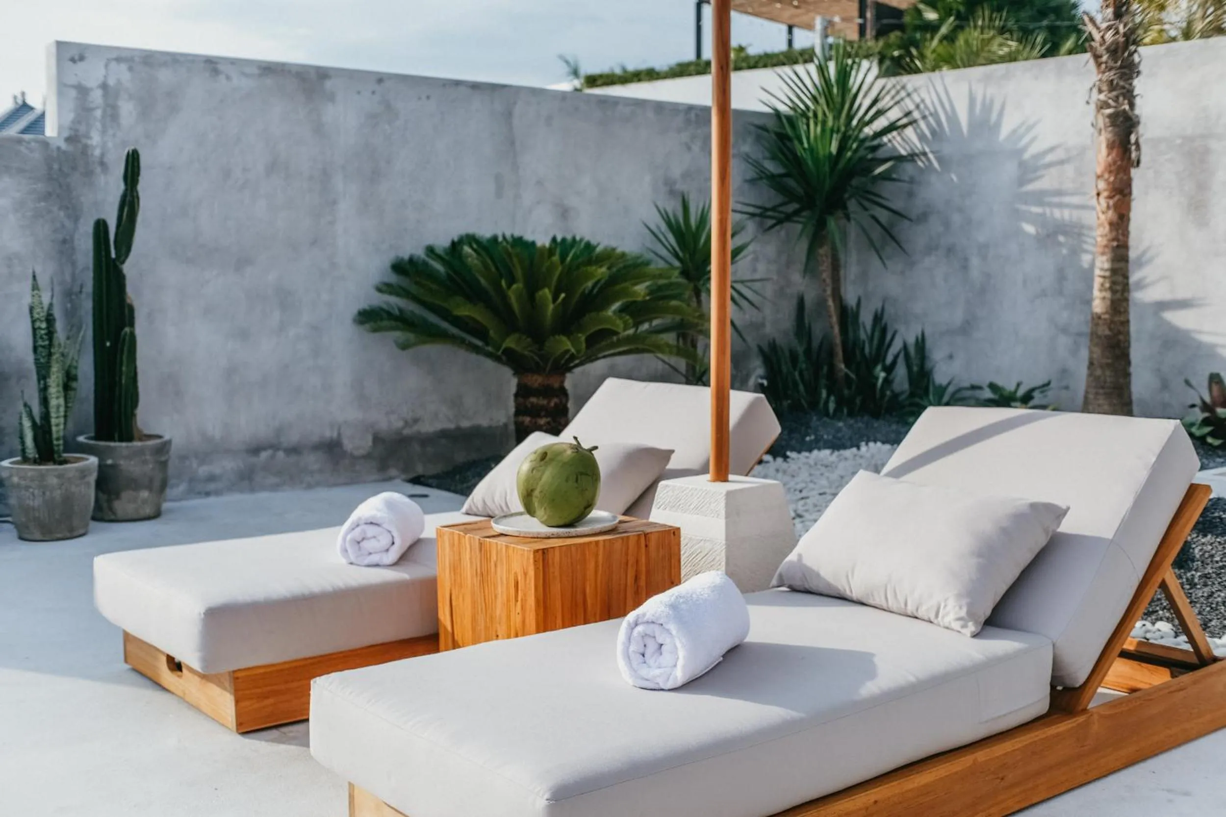 Patio in Concrete Retreat Villa