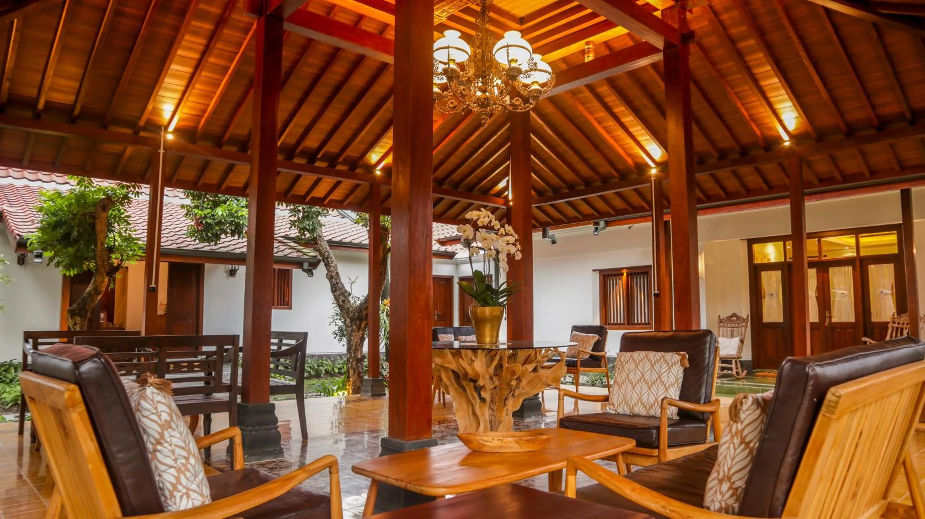 Seating area in Omah Siliran Heritage