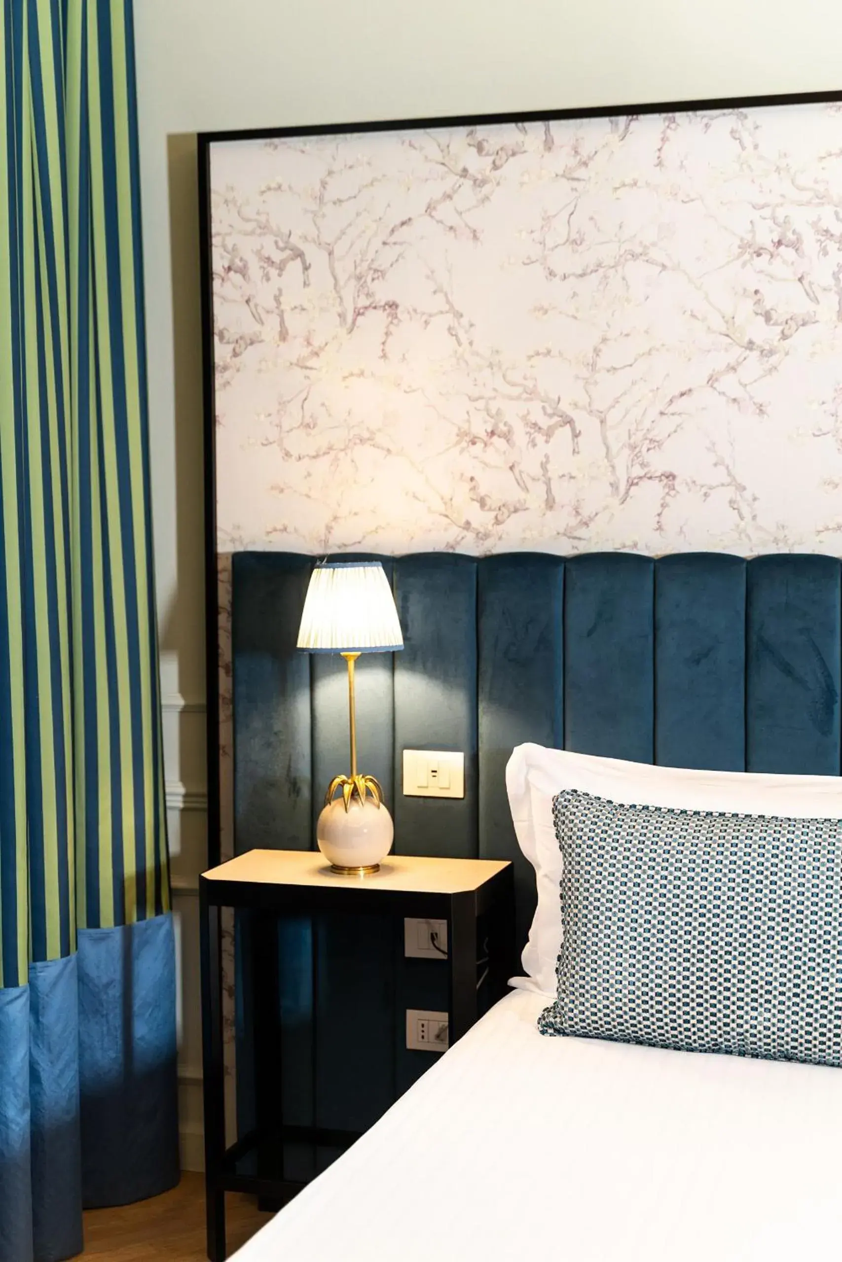 Decorative detail, Bed in Room Mate Collection Isabella, Florence Decorative detail, Bed in Room Mate Collection Isabella, Florence