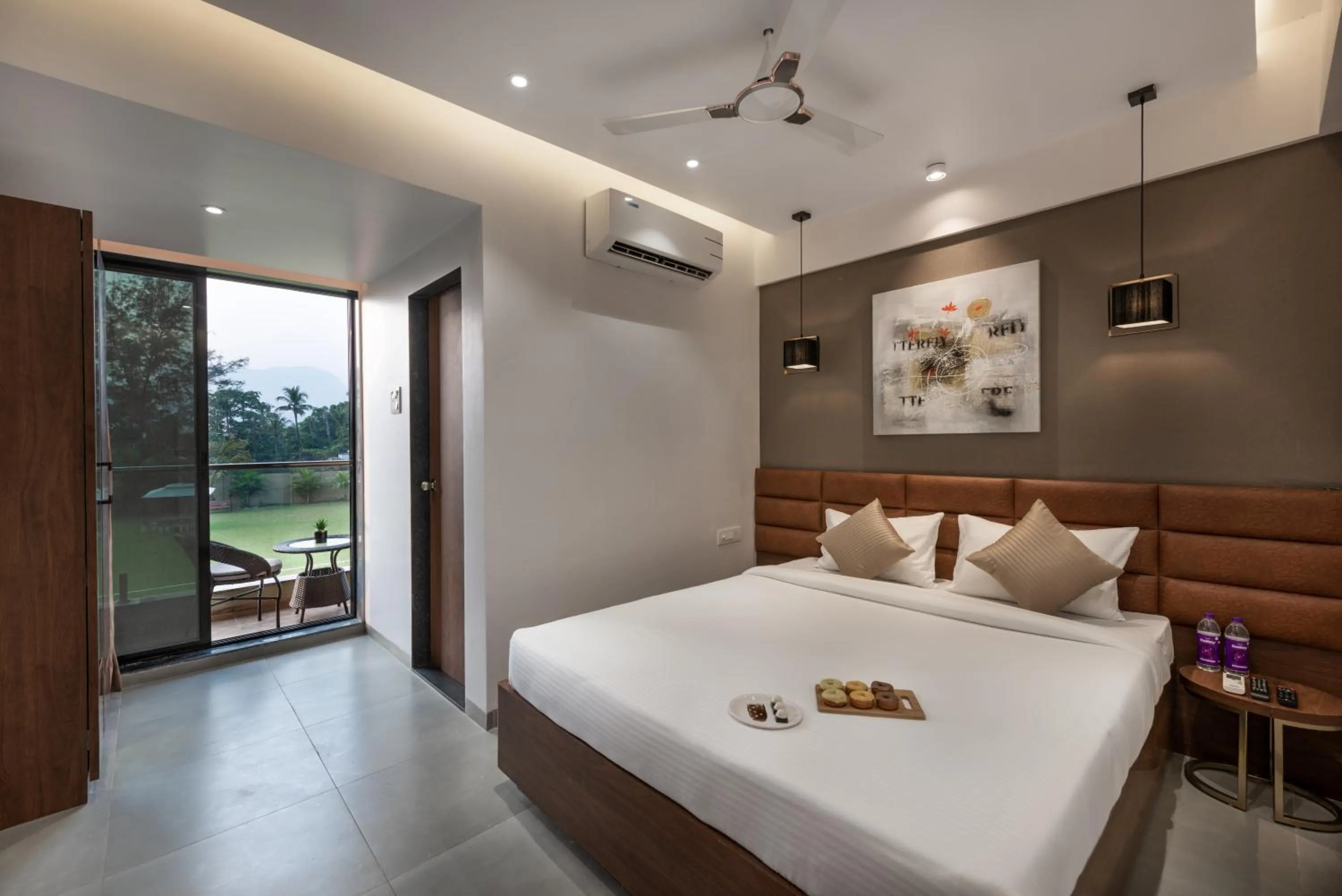 Bed in Paramount Riverfront Resort & Spa, Karjat