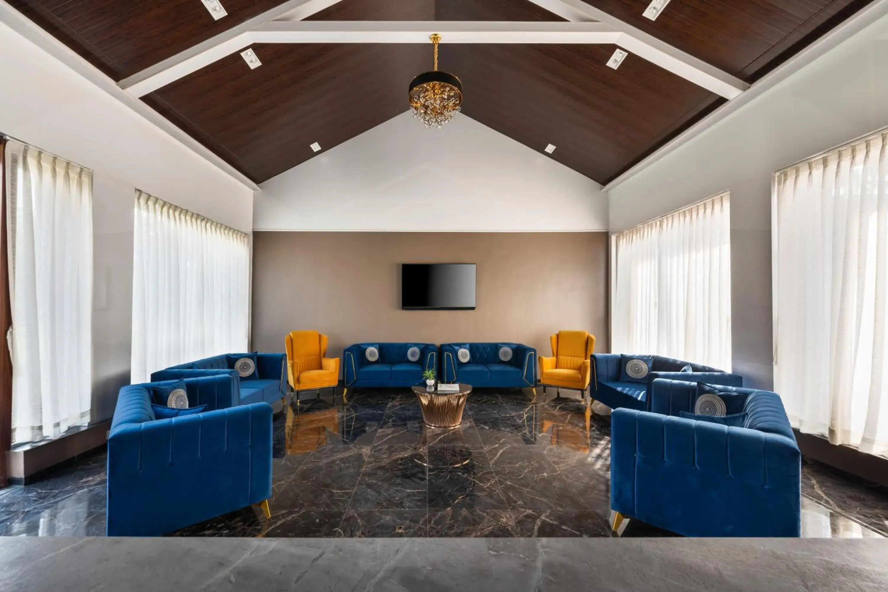 Lobby or reception in Paramount Riverfront Resort & Spa, Karjat Lobby or reception in Paramount Riverfront Resort & Spa, Karjat