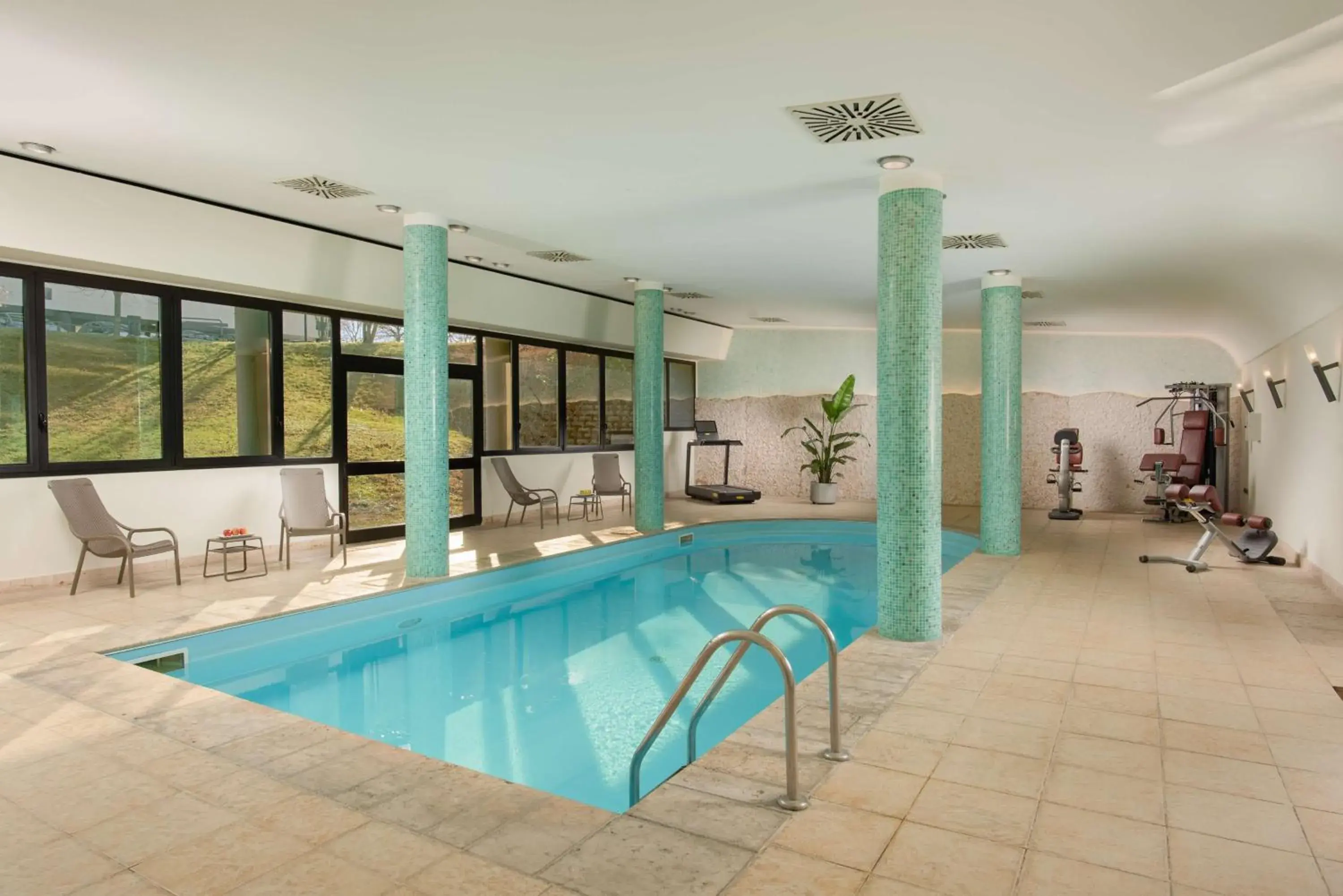 Pool view in NH Bologna Villanova Pool view in NH Bologna Villanova