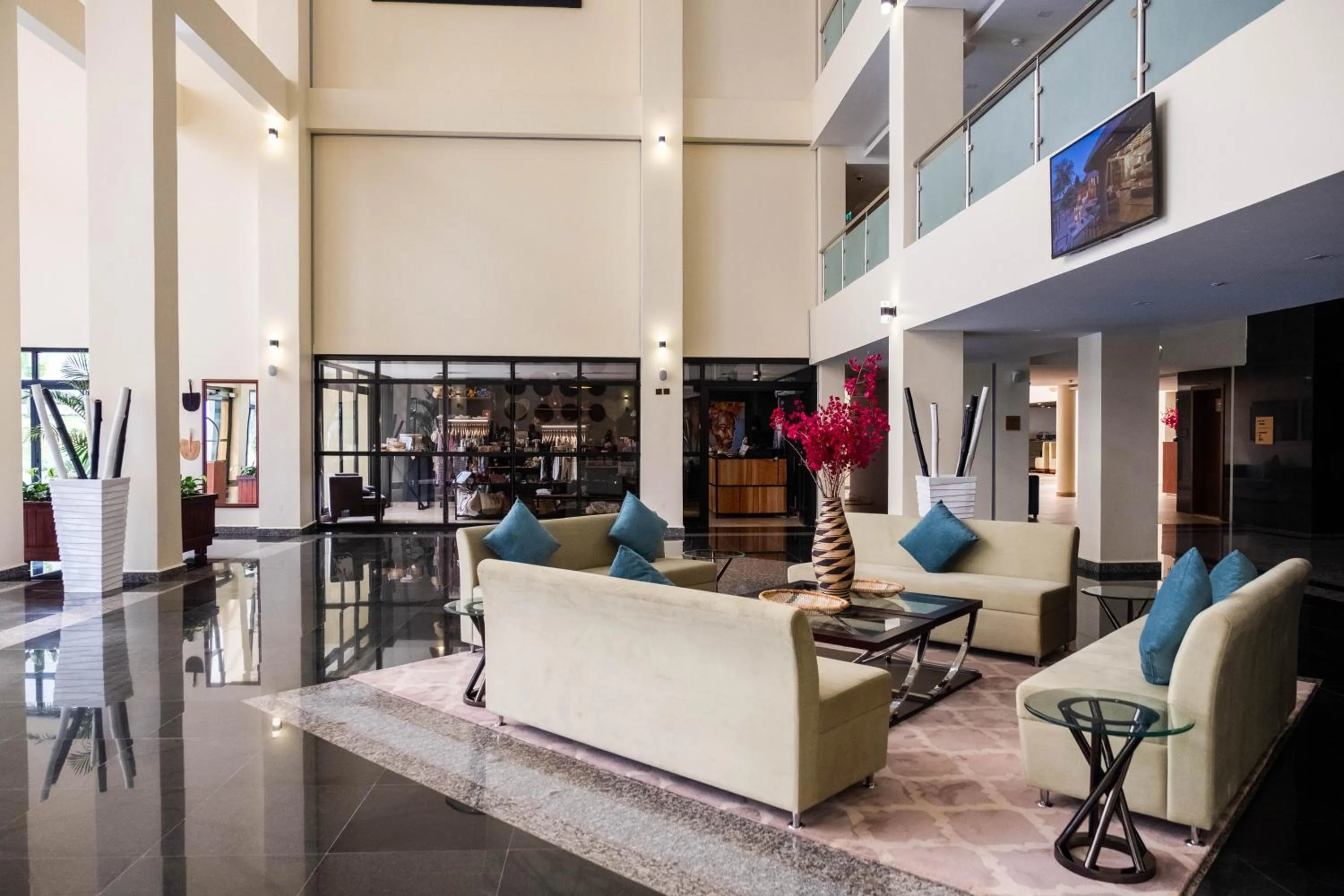 Lobby or reception in Mantis Kivu Marina Bay Hotel