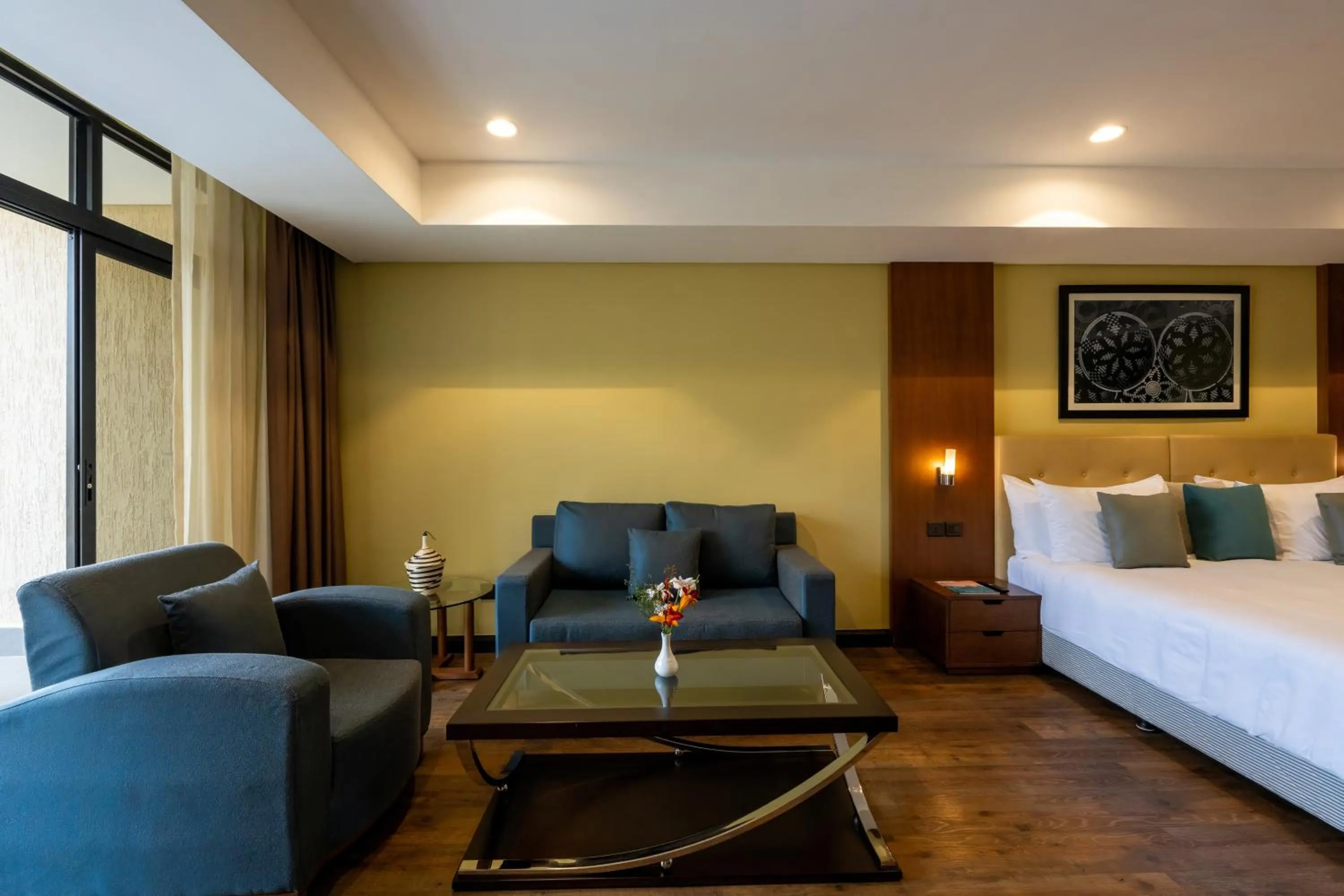 Seating area in Mantis Kivu Marina Bay Hotel