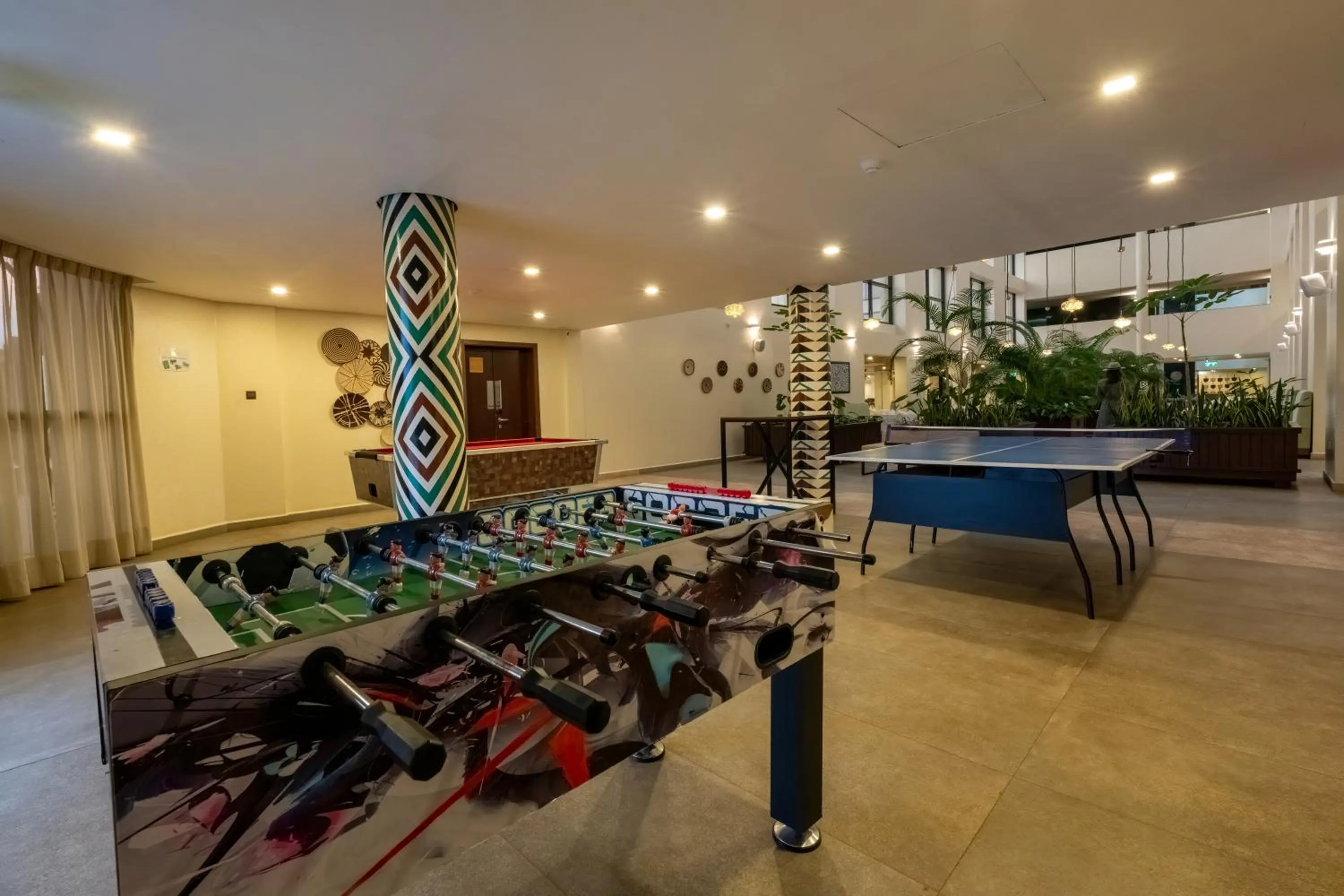 Table tennis in Mantis Kivu Marina Bay Hotel