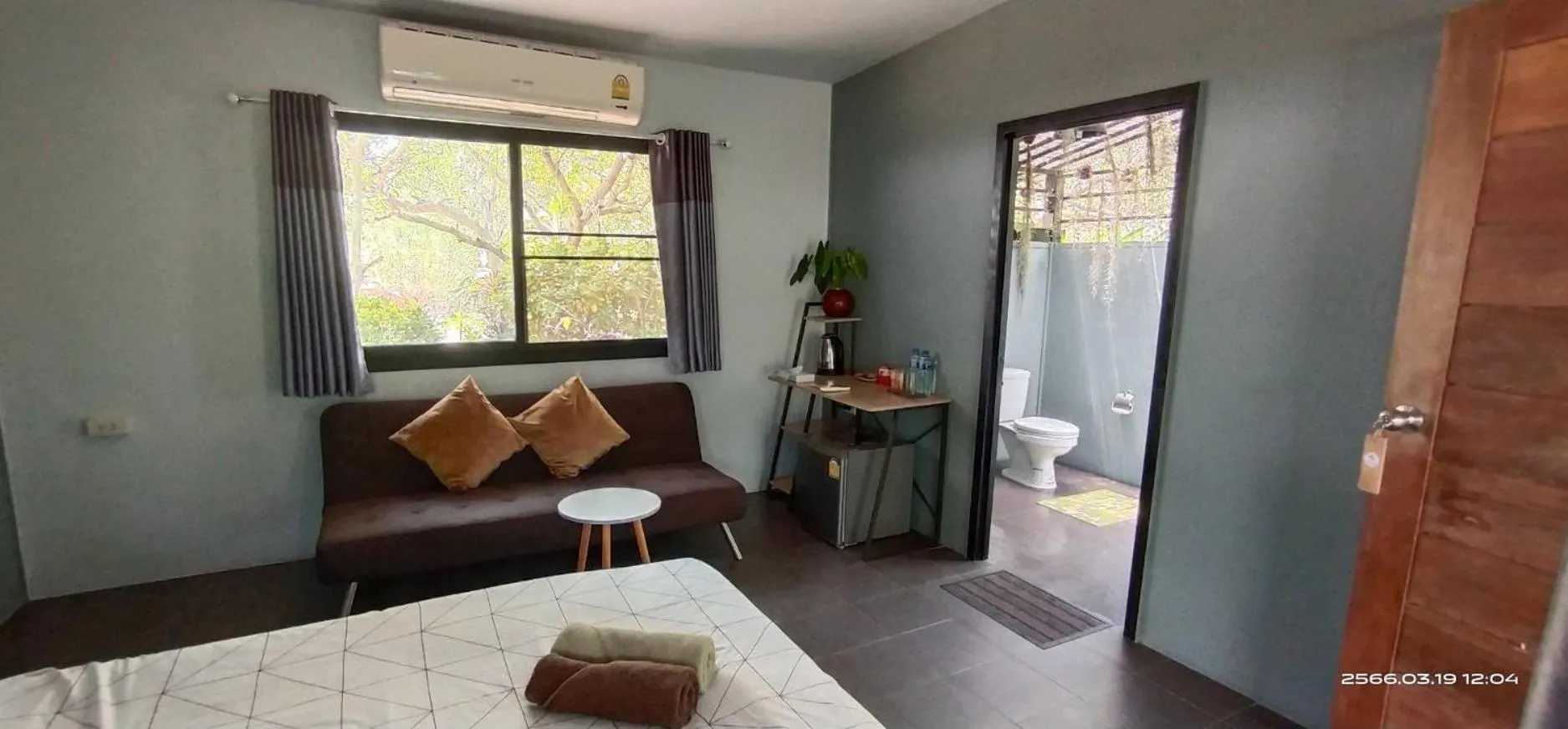 Double Room with Garden View in Farm Madame Fleur
