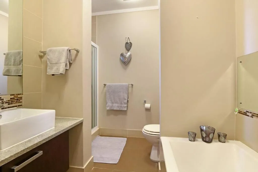 Shower in Penguin Haven . Luxury 2 bedroom, Boulders Beach.