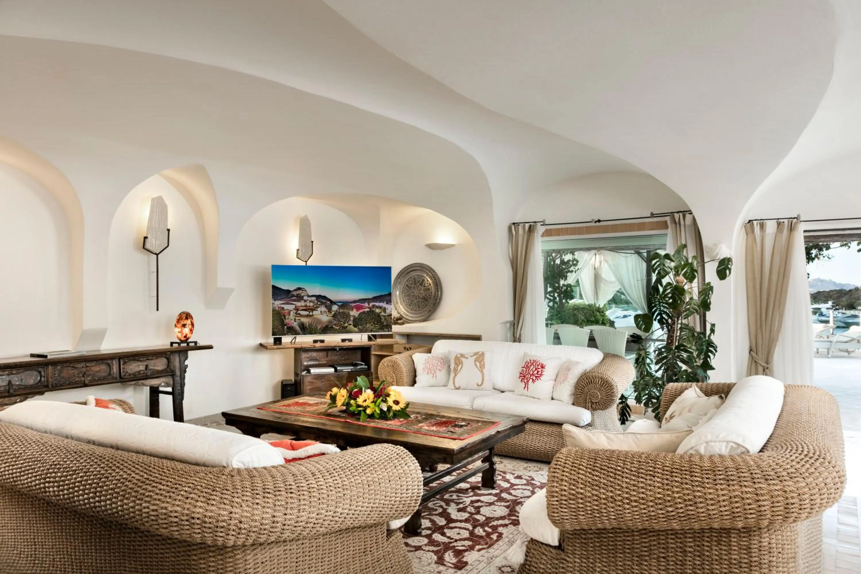 Living room in Grand Hotel Poltu Quatu