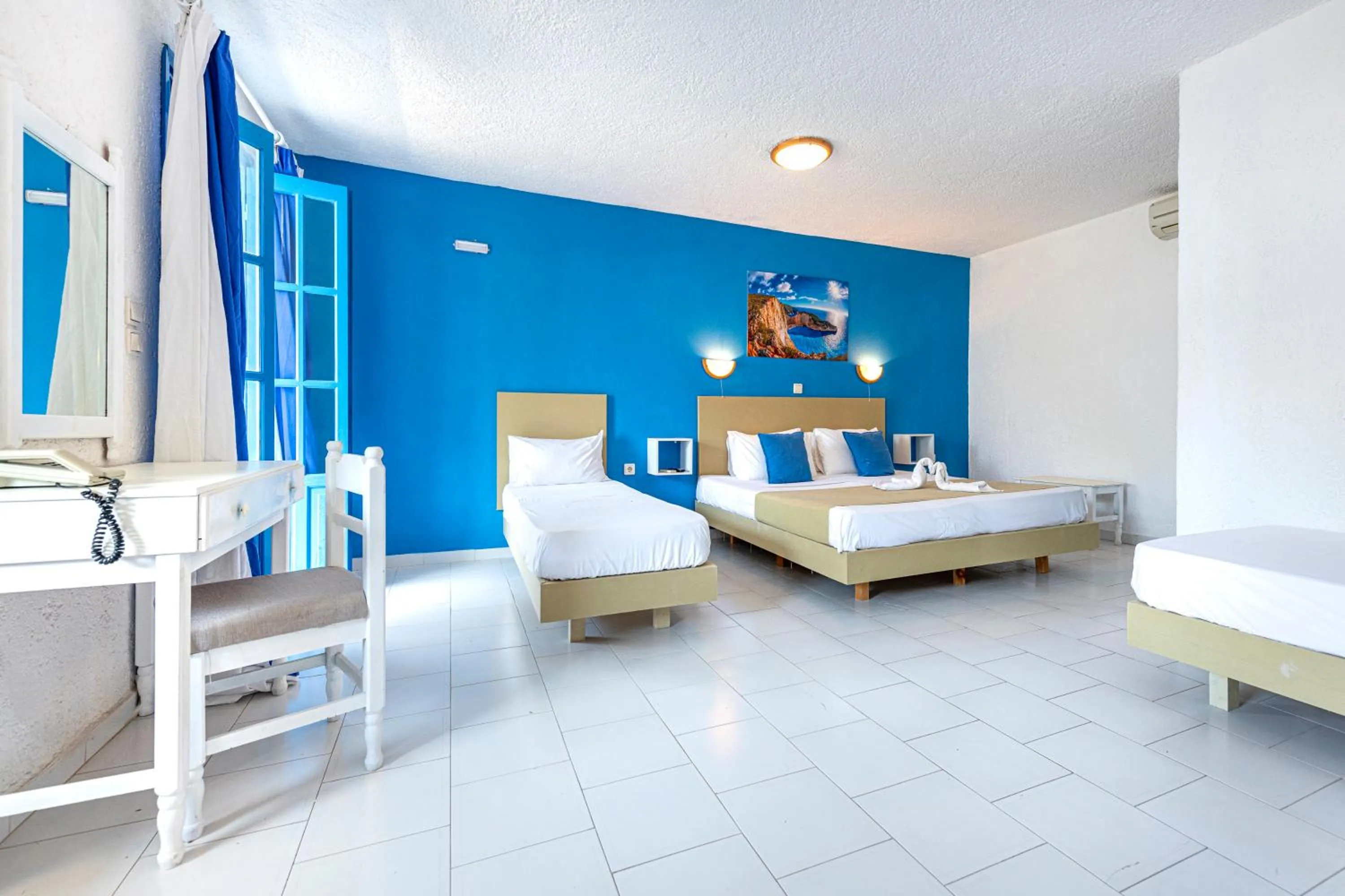 Bed in Bluu Bahari Hotel