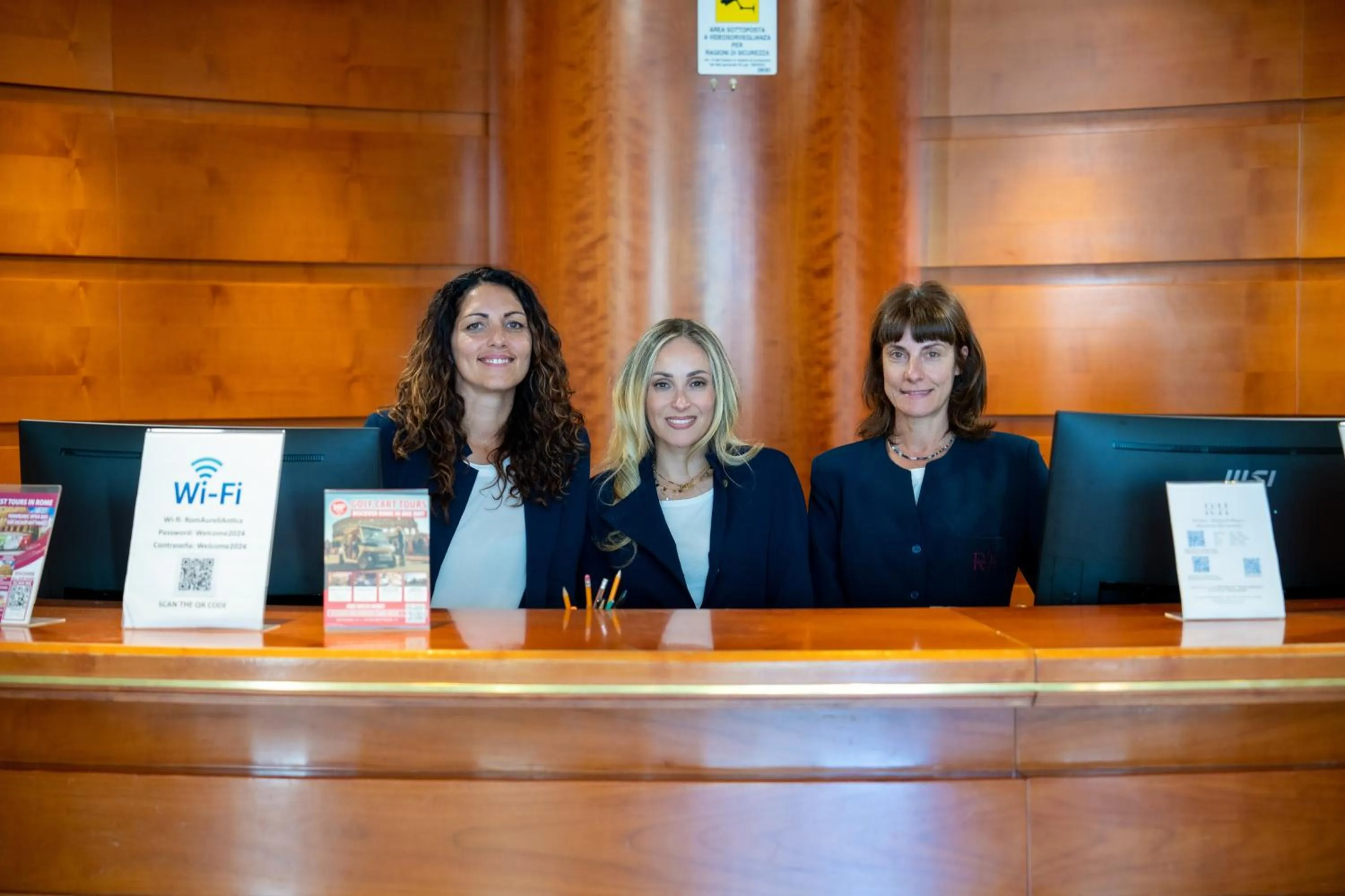 Lobby or reception in Hotel Roma Aurelia Antica
