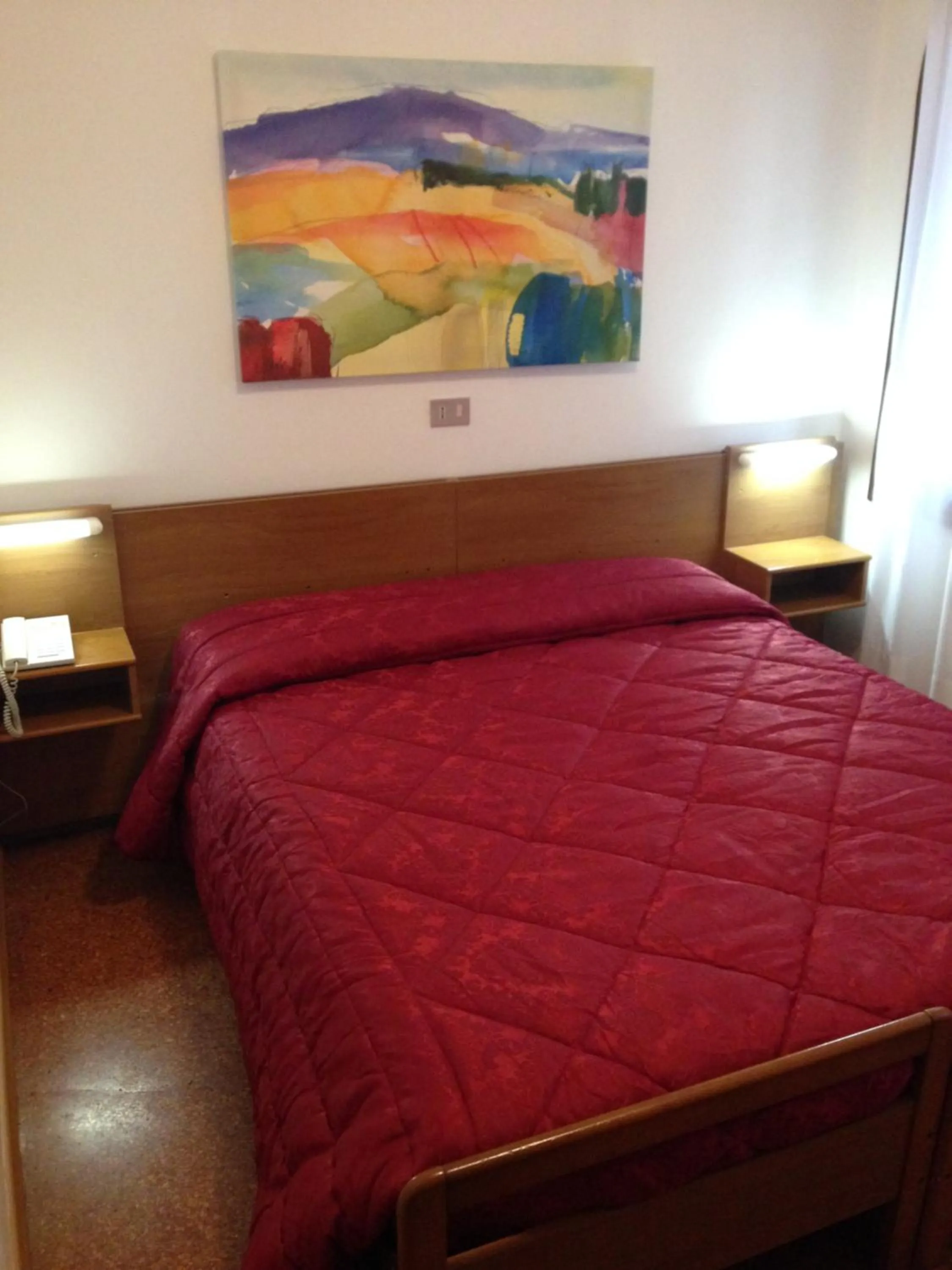 Bed in Hotel Caprera
