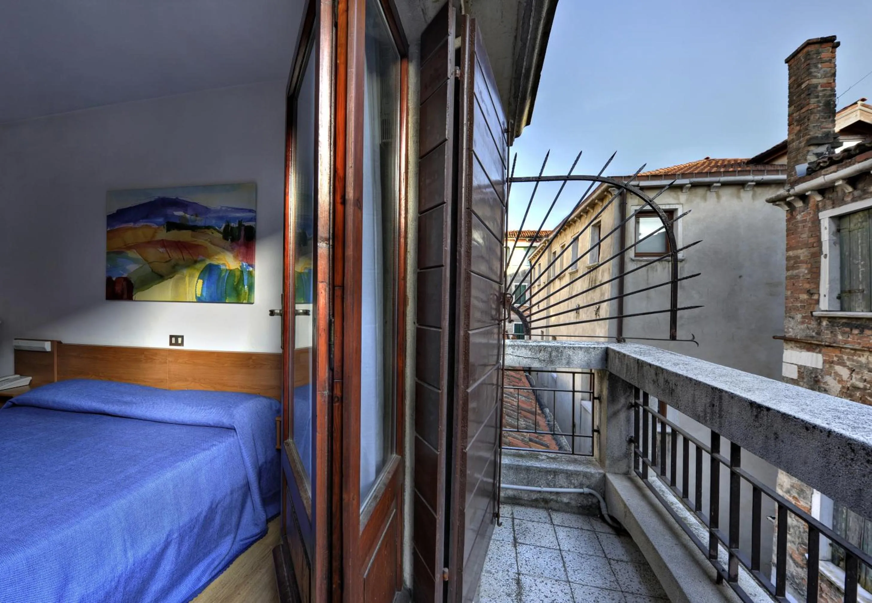 Balcony/Terrace, Bed in Hotel Caprera