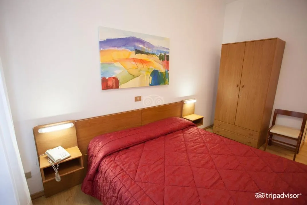 Bed in Hotel Caprera