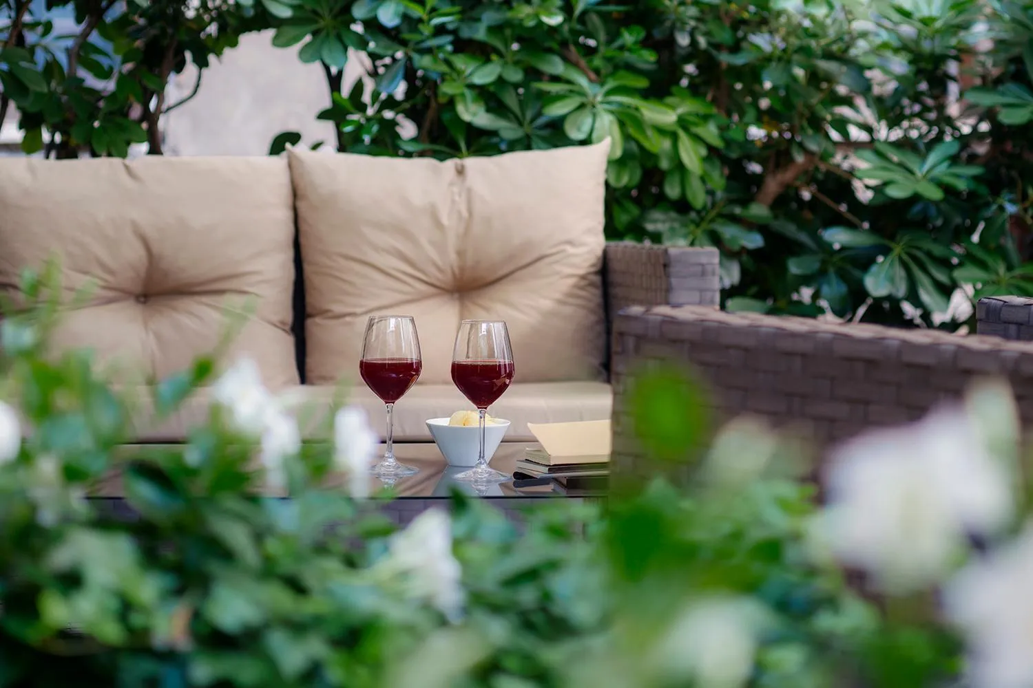 Garden in Hotel Pausania