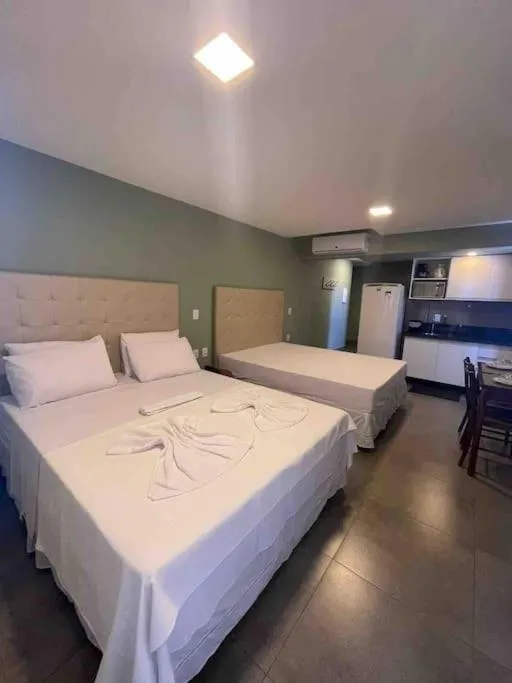 Photo of the whole room, Bed in Ilusion flat Ponta Negra