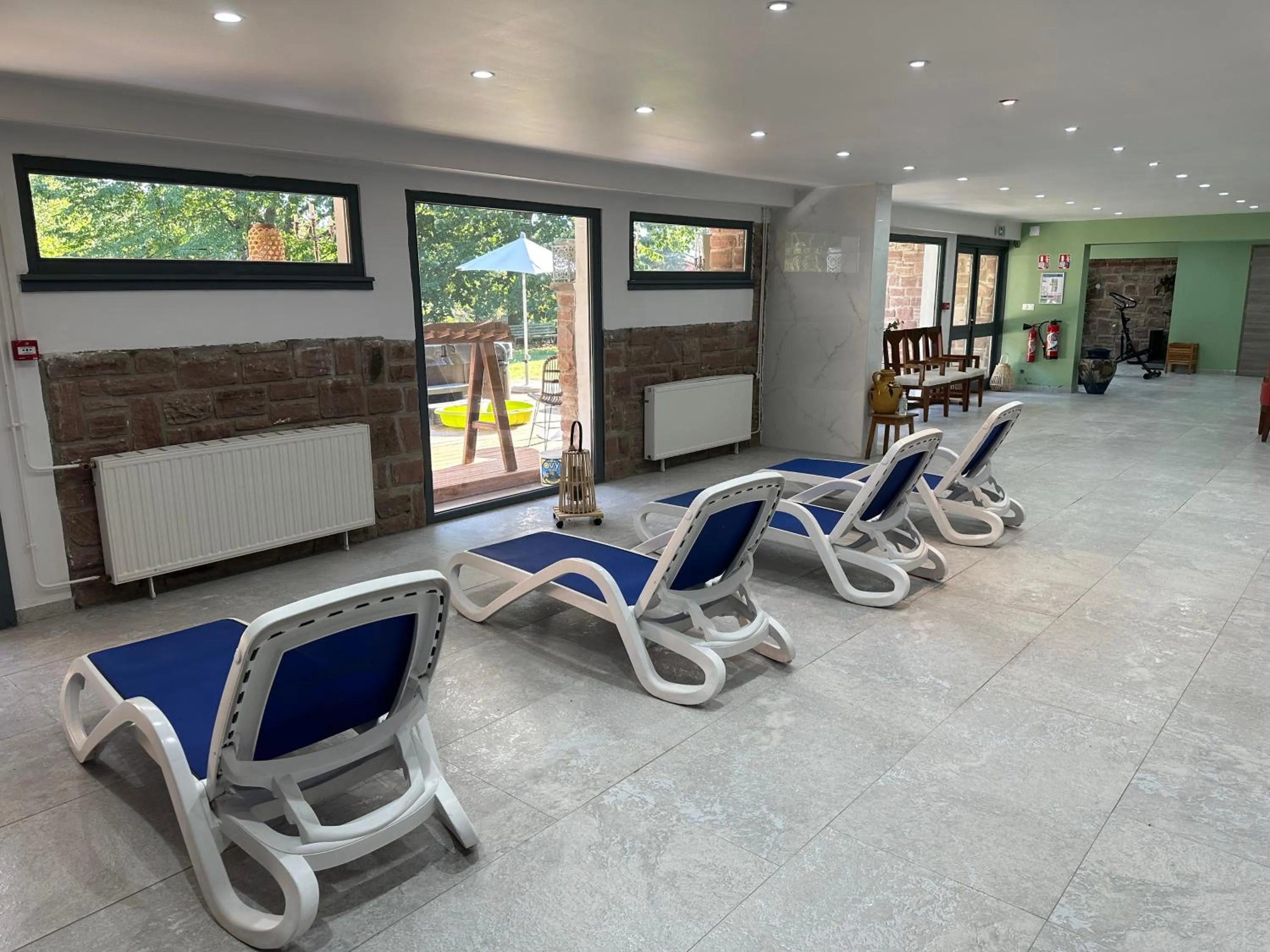 Fitness centre/facilities in Hôtel Parc Les Cigognes - Albé