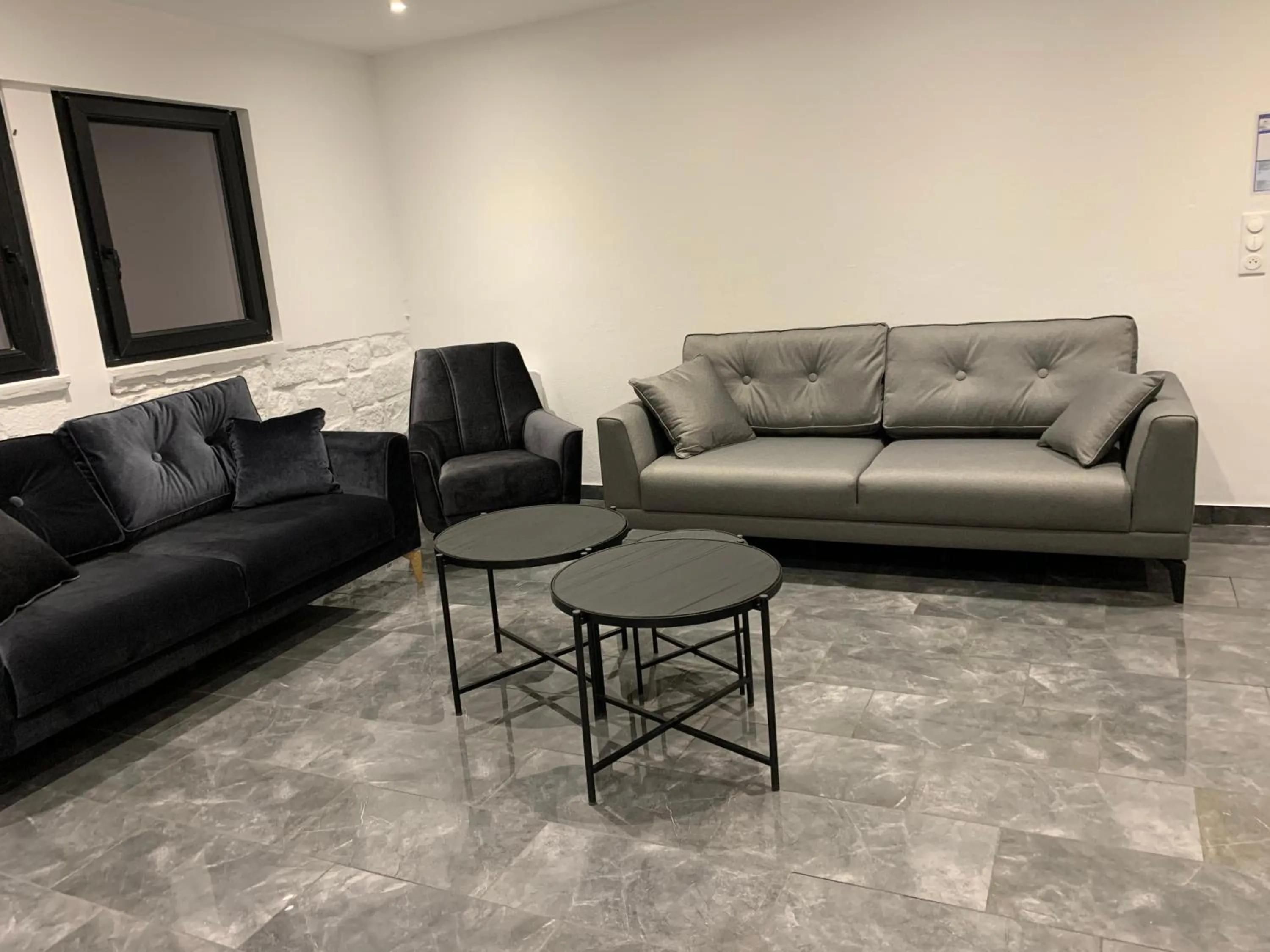 Living room in Hôtel Parc Les Cigognes - Albé