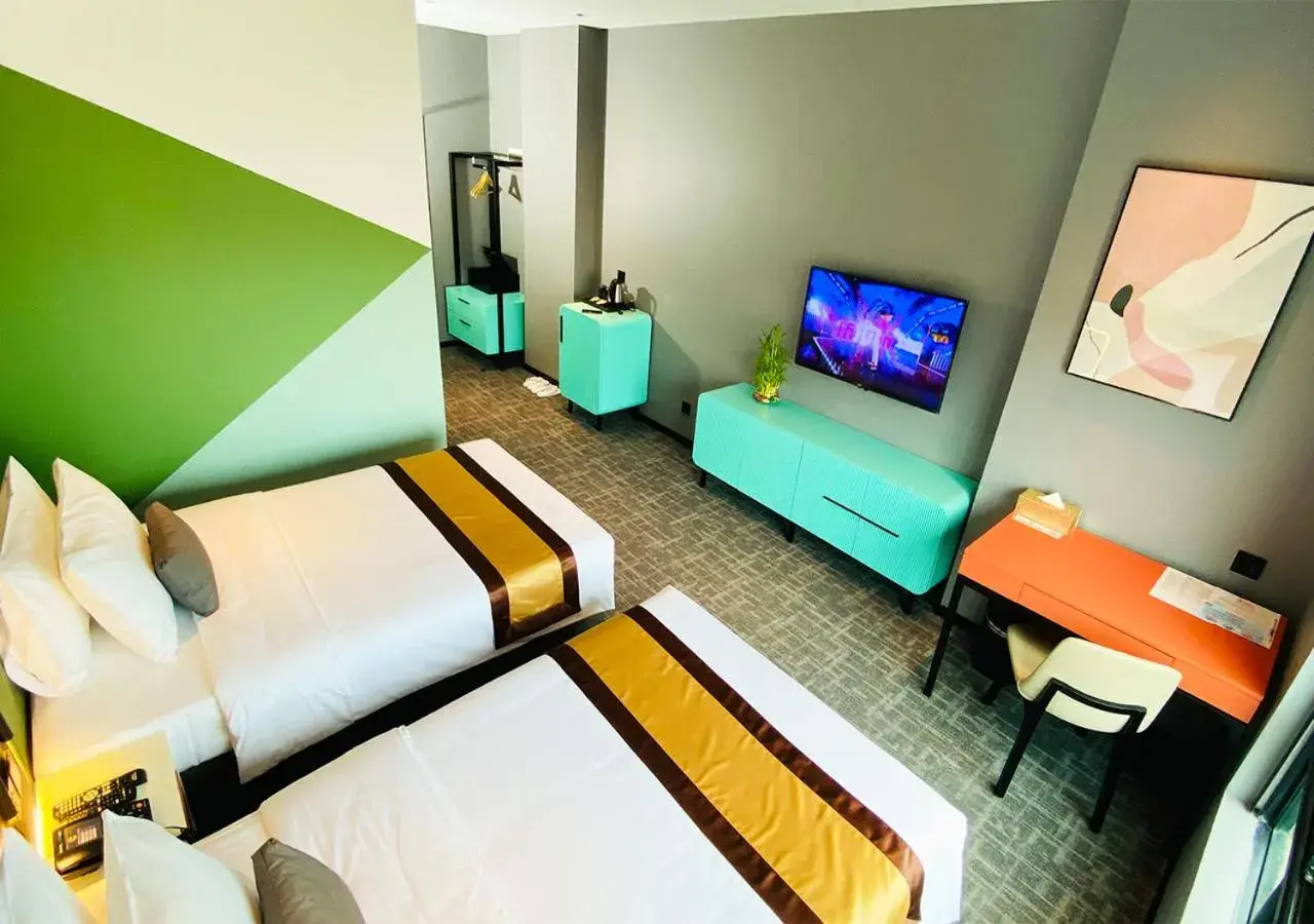 Standard Twin Room with Mountain View in Siha Treasure Hotel Standard Twin Room with Mountain View in Siha Treasure Hotel