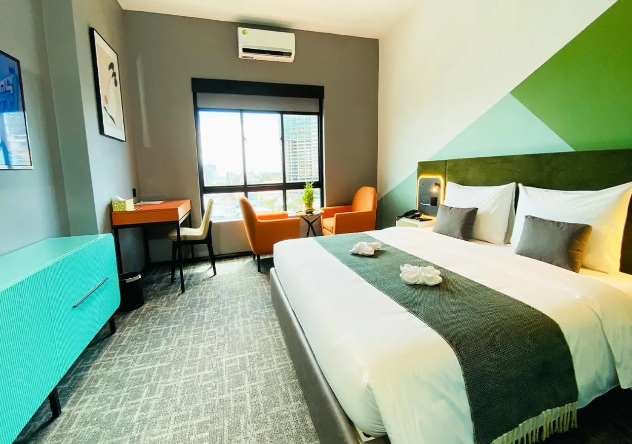 Bed in Siha Treasure Hotel