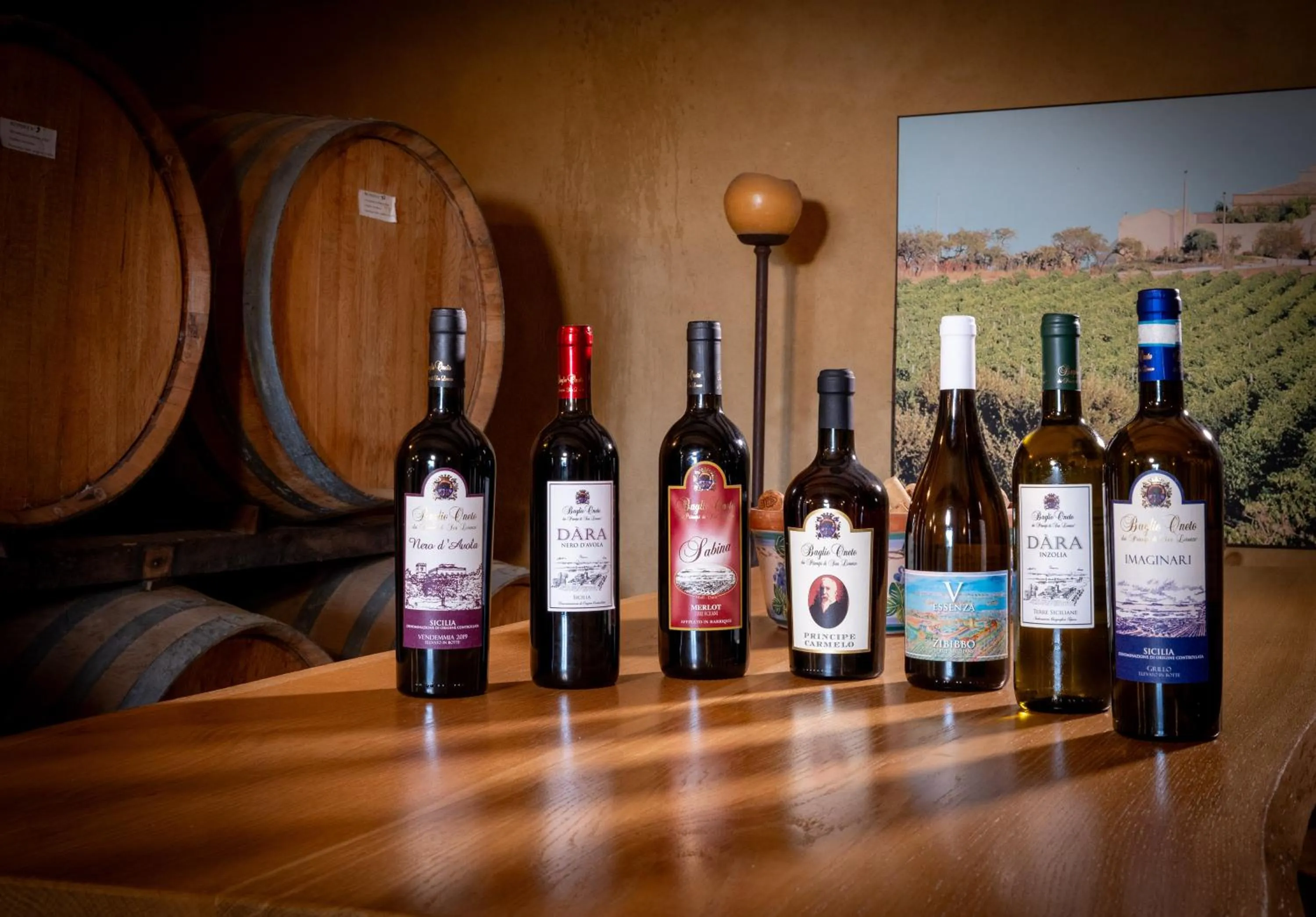 Alcoholic drinks in Hotel Baglio Oneto dei Principi di San Lorenzo - Luxury Wine Resort