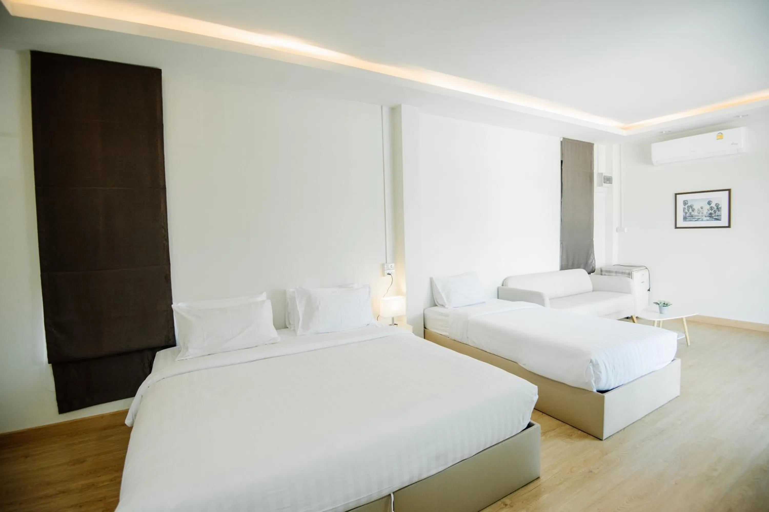 Bed in Phorpun Resort Lampang