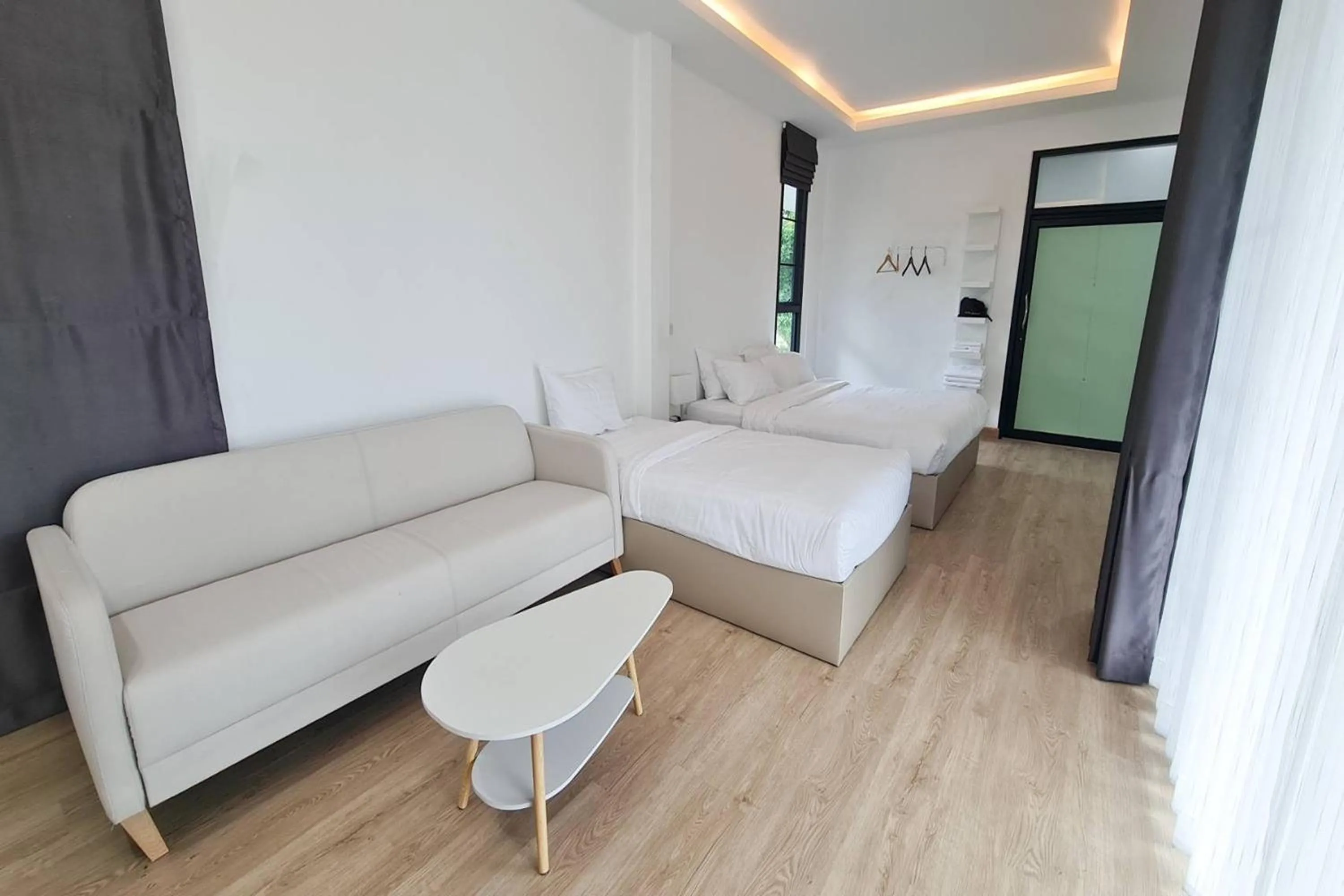 Bed in Phorpun Resort Lampang