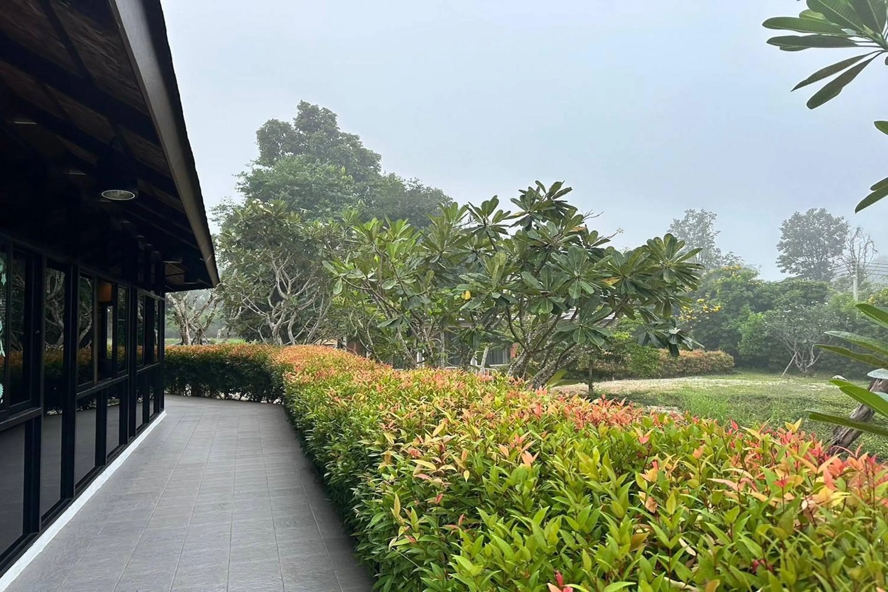 Garden view in Phorpun Resort Lampang