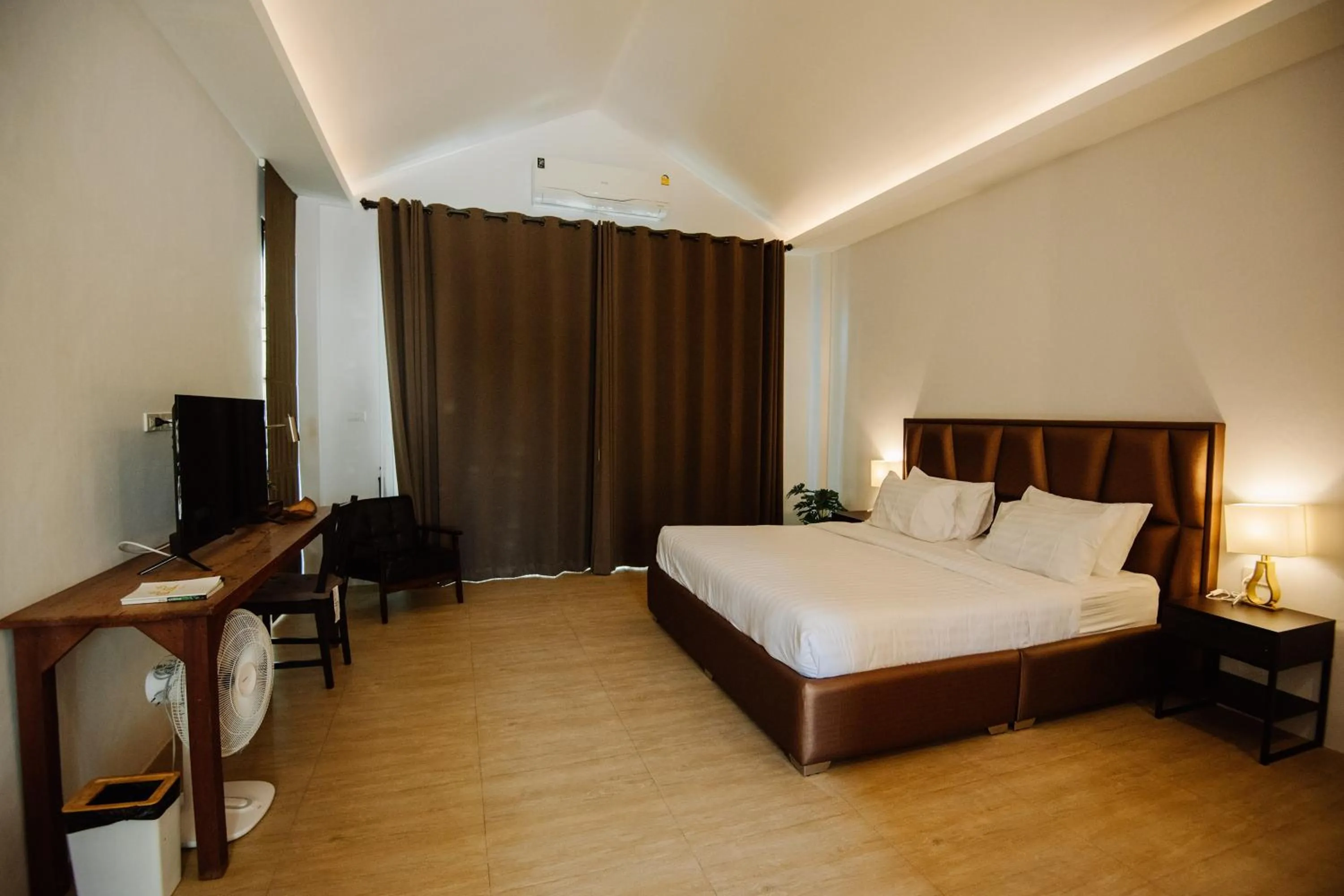 Bed in Phorpun Resort Lampang