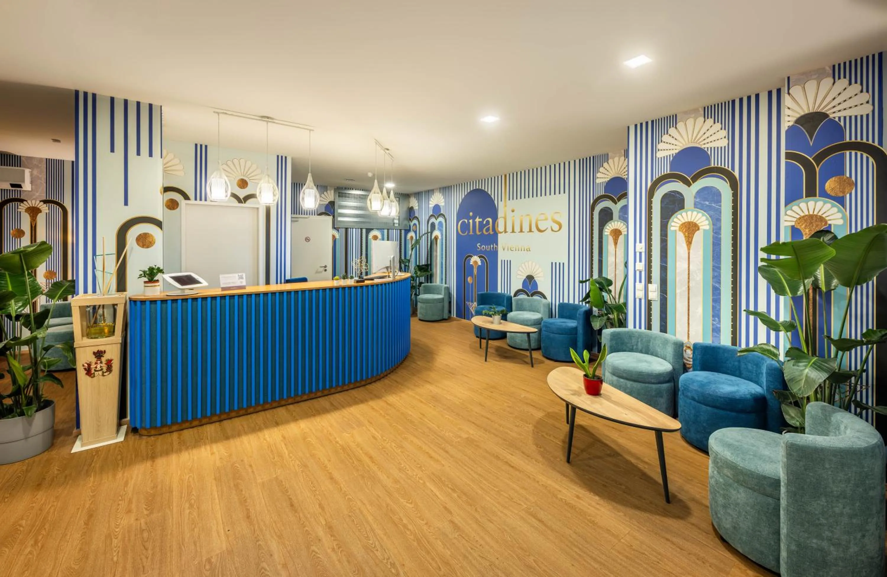 Lobby or reception in Citadines South Vienna