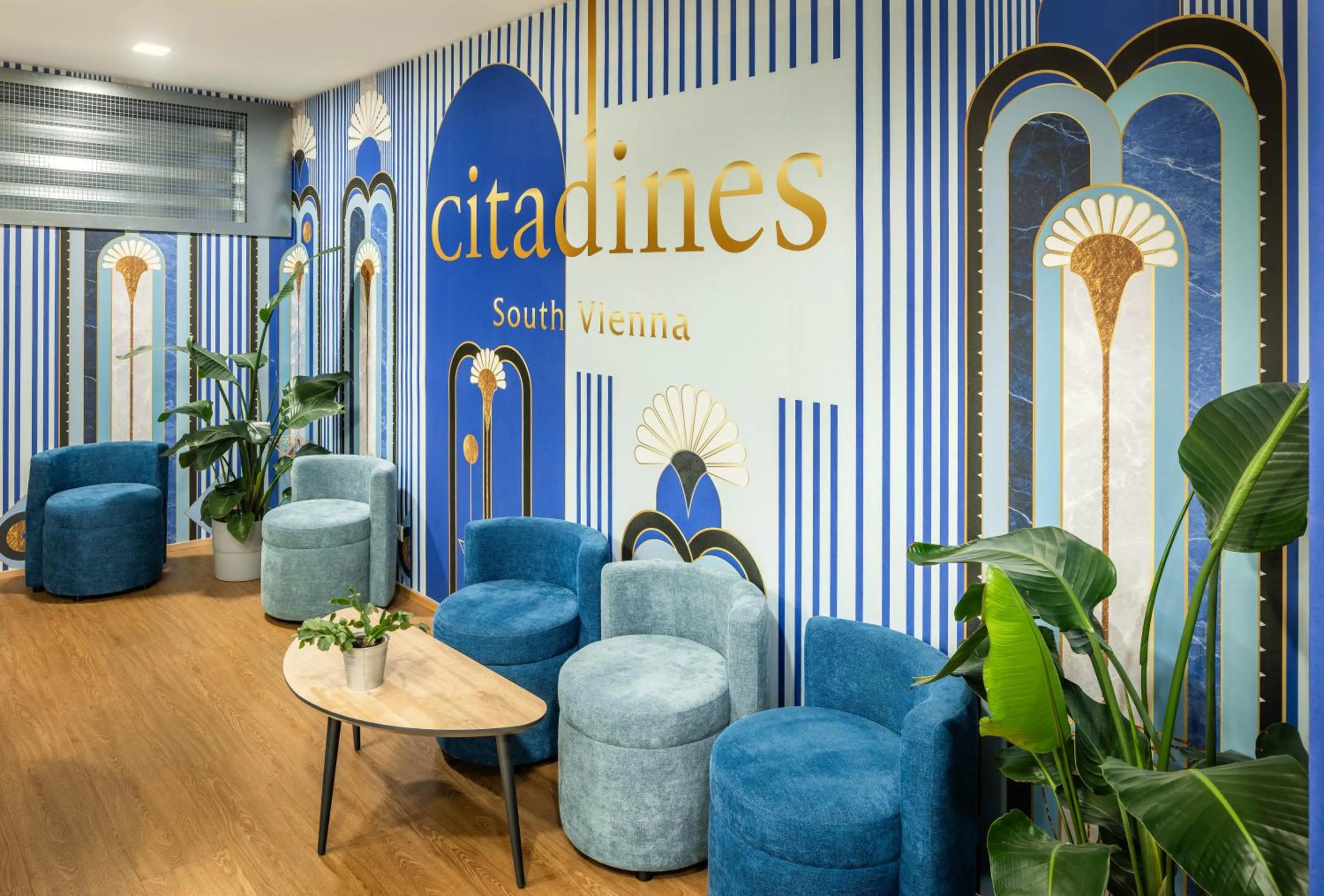 Lobby or reception in Citadines South Vienna