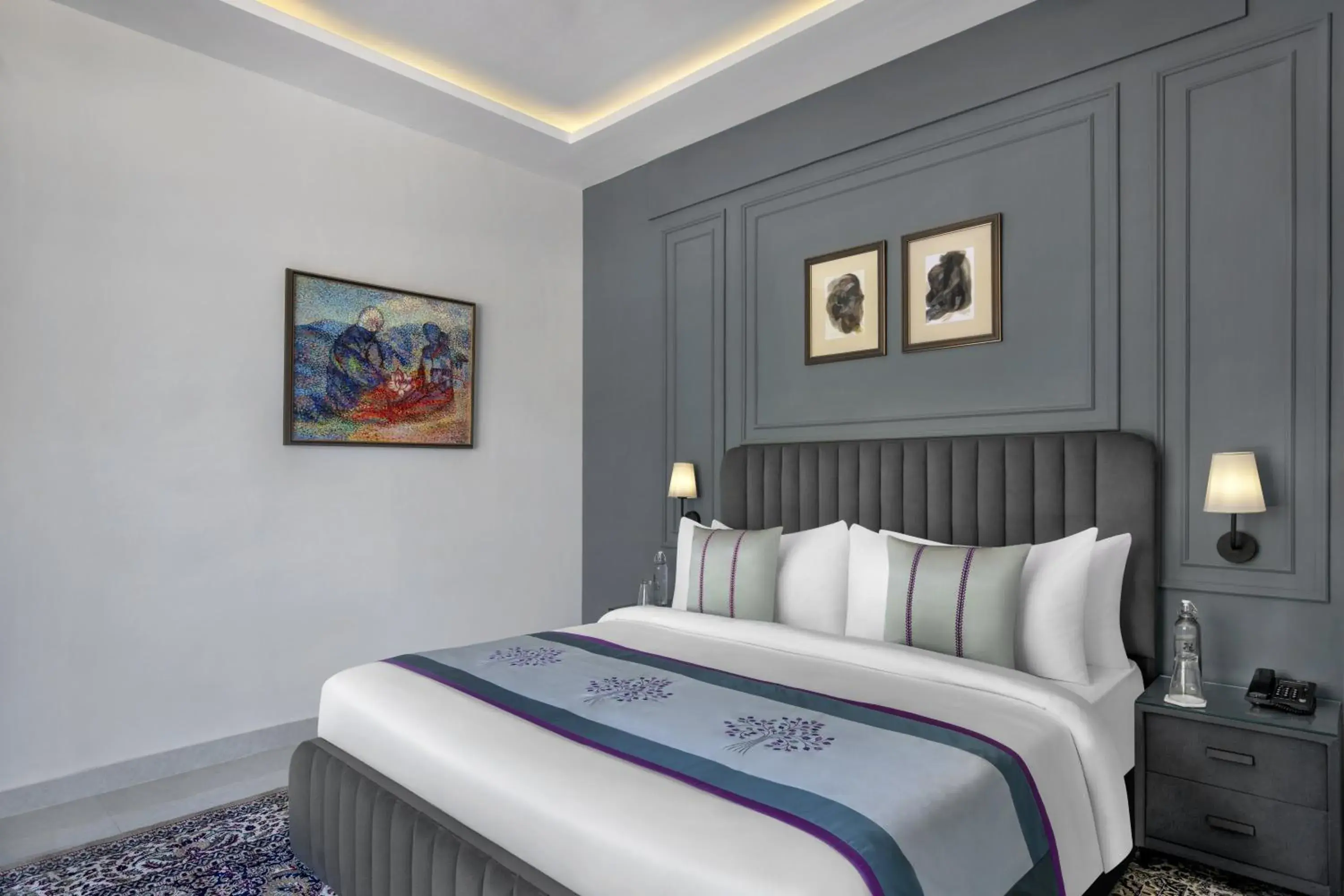 Bed in juSTa Rasa Retreat & Spa Rishikesh Bed in juSTa Rasa Retreat & Spa Rishikesh