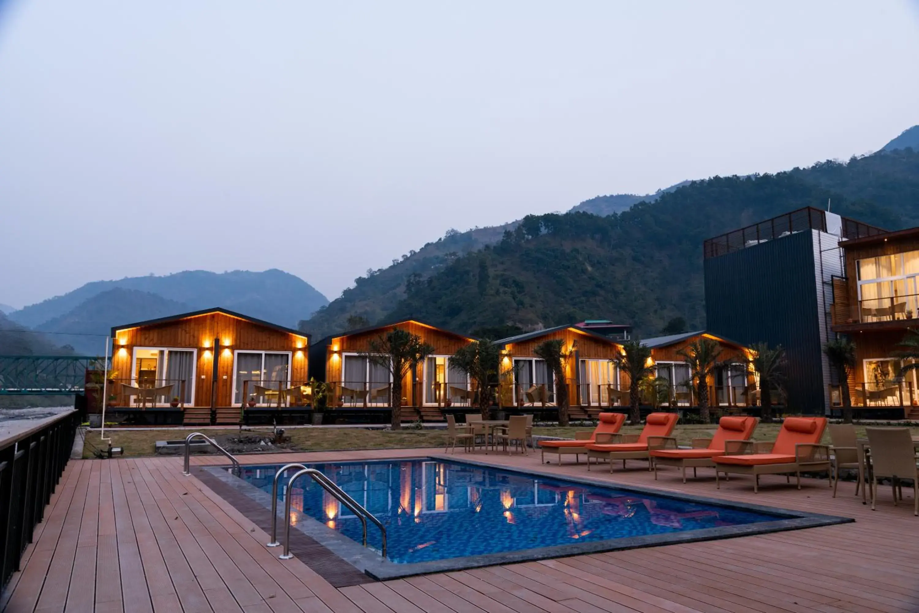 Swimming pool in juSTa Rasa Retreat & Spa Rishikesh Swimming pool in juSTa Rasa Retreat & Spa Rishikesh